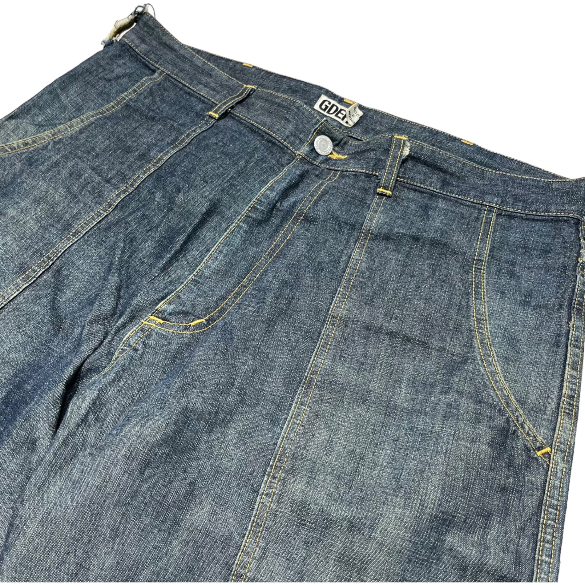 GOODENOUGH(グッドイナフ) 00's denim painter pants デニム ペインター パンツ XL インディゴ Y2K