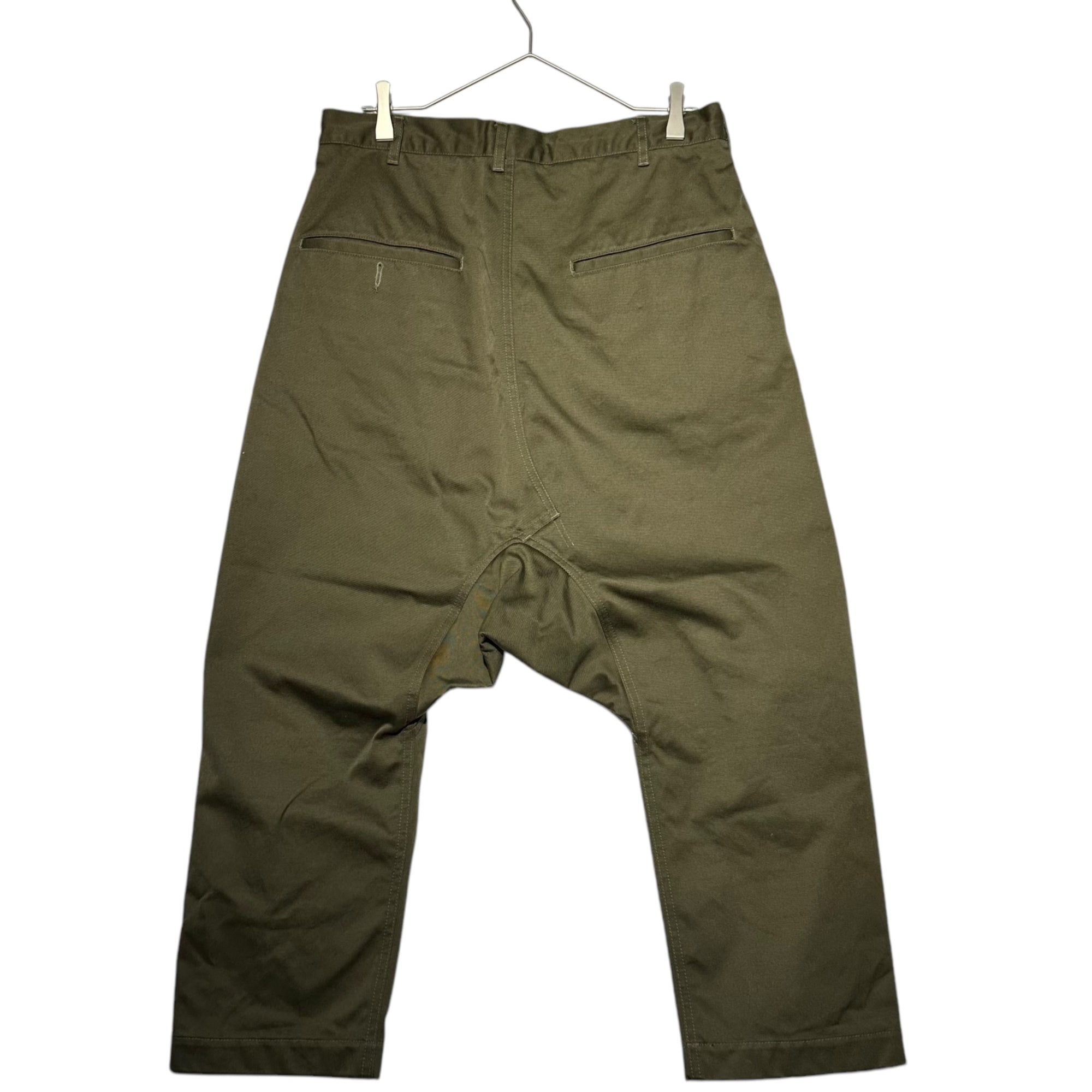 FUMITO GANRYU(フミトガンリュウ) Cotton sarouel chino pants コットン サルエル チノ パンツ チノパン FU0-PA-002 2(M程度) カーキ