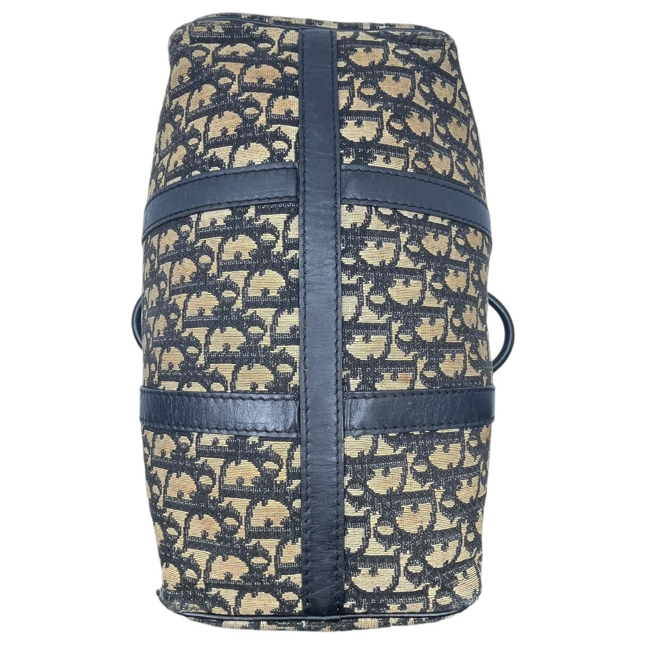 Christian Dior(クリスチャンディオール) Vintage trotter mini boston bag ヴィンテージ トロッター柄 ミニ ボストン バッグ ネイビー×アイボリー ハンドバッグ モノグラム