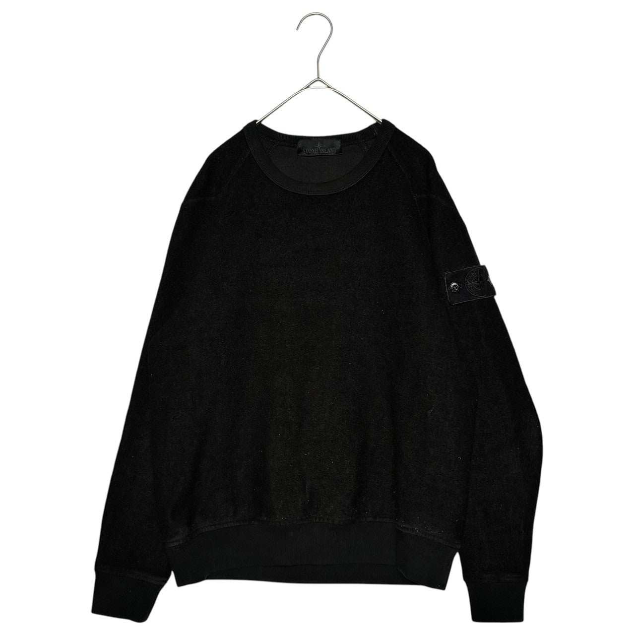 STONE ISLAND SHADOW PROJECT(シャドウプロジェクト) 20AW cotton wool crew neck sweatshirts コットン ウール クルーネック スウェット 7315654F5 M ブラック