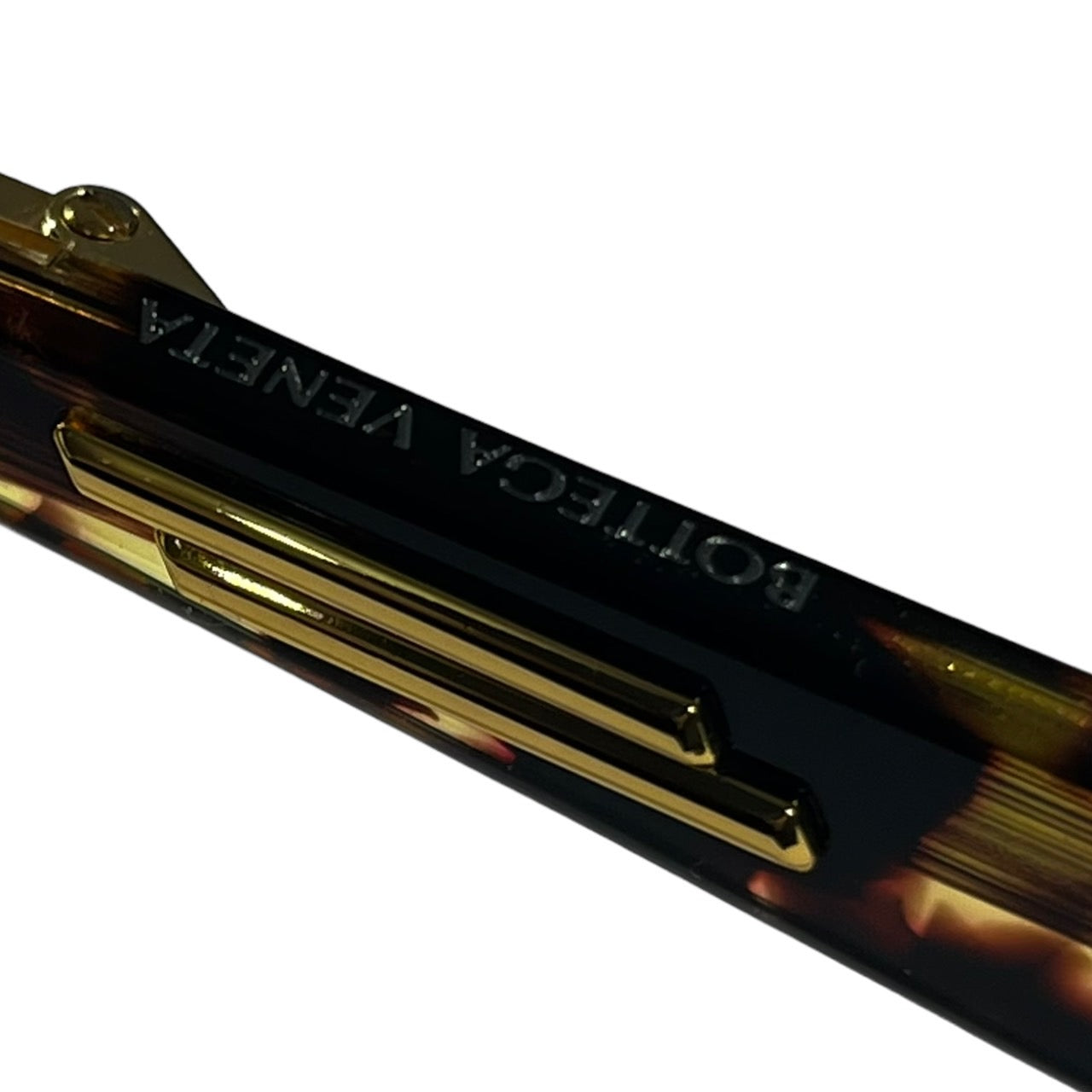 BOTTEGA VENETA(ボッテガヴェネタ) tortoiseshell half rim clear lens sunglasses/鼈甲ハーフリムクリアレンズサングラス/眼鏡/メガネ BV1100O-002 ブラウン×クリア