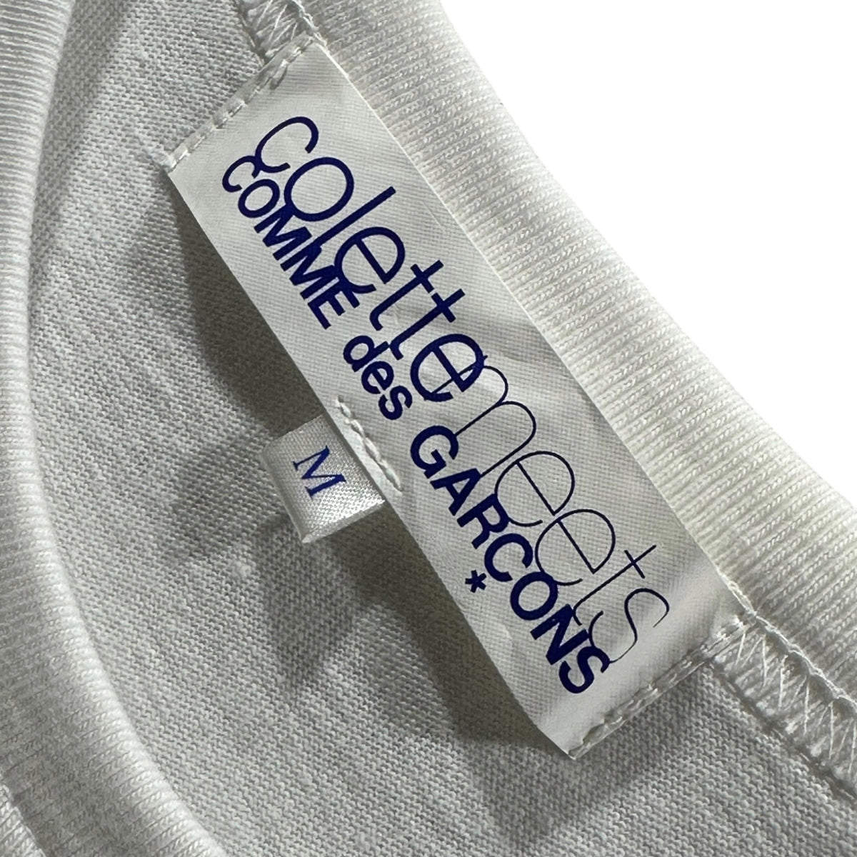 colette meets COMME des GARCONS(コレットミーツ コムデギャルソン) 2004AW Heart Logo Crew Neck T-Shirt ハートロゴ クルーネック Tシャツ IN-T601 M ホワイト×ブラック AD2004