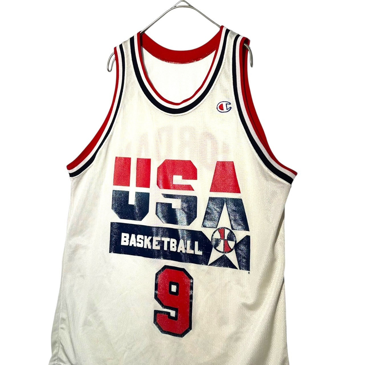 Champion(チャンピオン) 1992 USA NBA Dream Team Game Shirt ドリーム チーム ゲーム シャツ 44 ホワイト JORDAN ジョーダン ゼッケン 90's 90年代 ヴィンテージ
