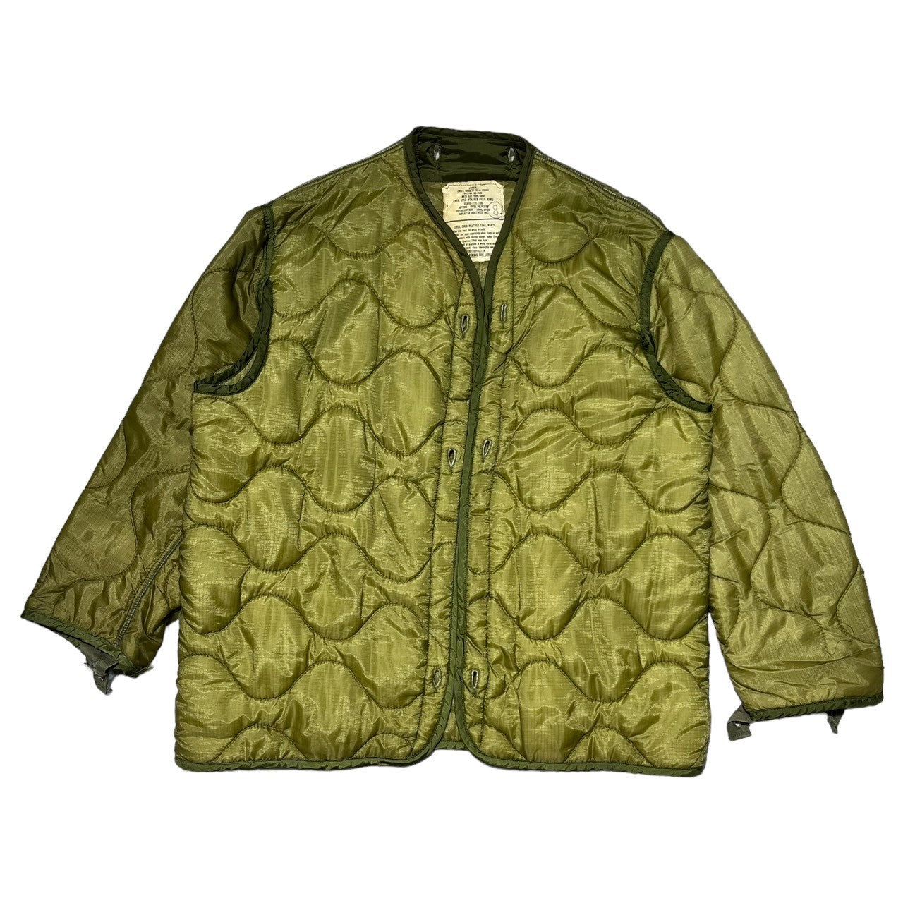 US ARMY(アメリカ軍) 60's M-65 2nd FIELD JACKET ミリタリー フィールド ジャケット 8405-782-2938 SHORT MEDIUM カーキ 別年代ライナー付 CONMAR