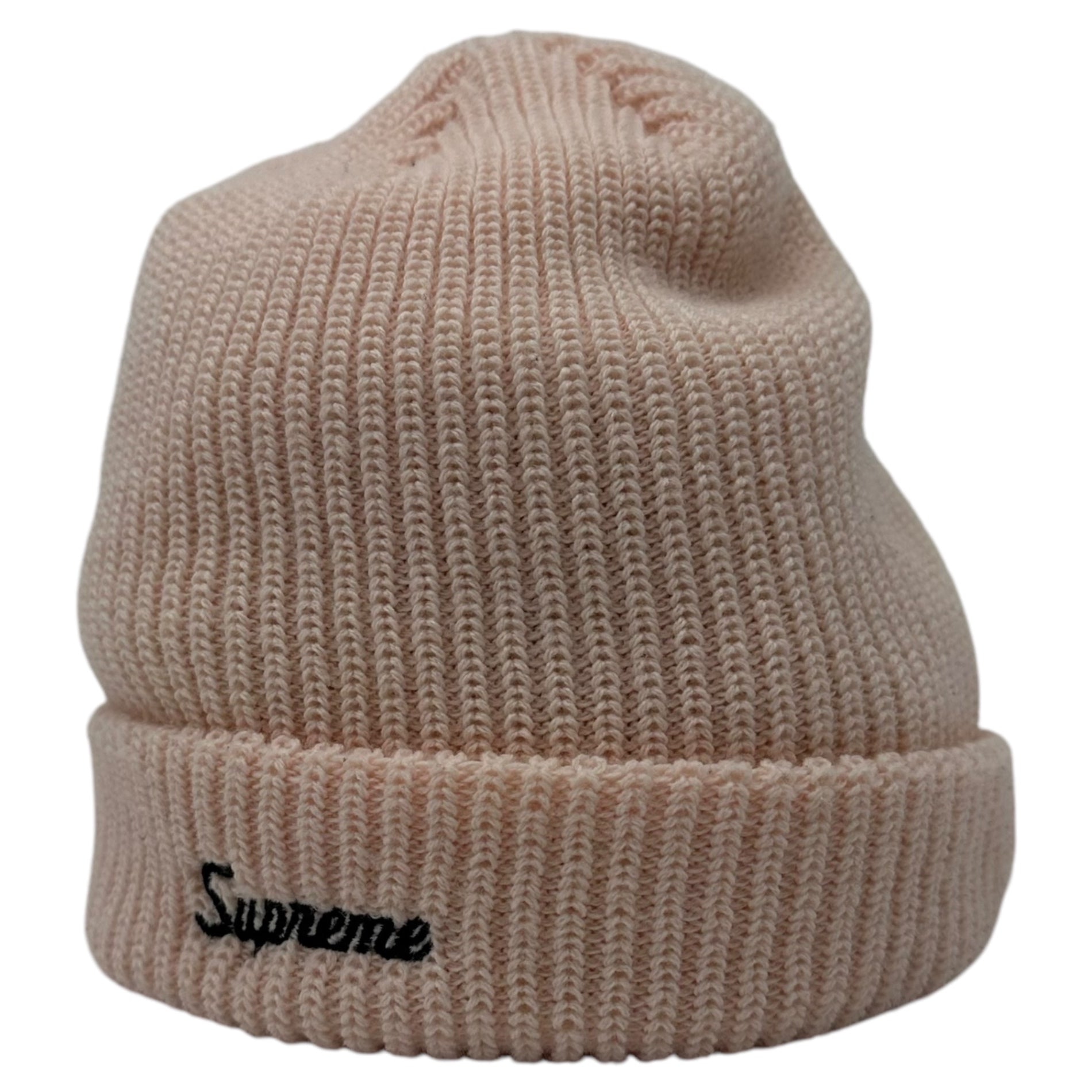 SUPREME(シュプリーム) Loose Gauge Beanie ルーズ ゲージ ビーニー ライトピンク ニット帽 ロゴ