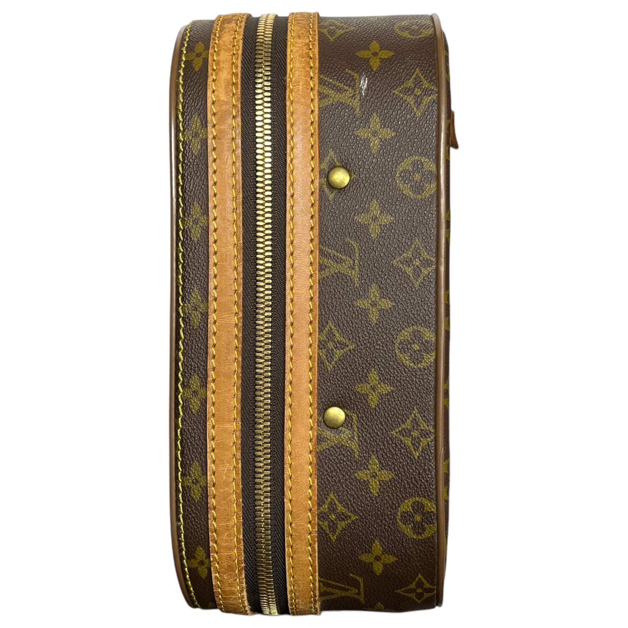 LOUIS VUITTON(ルイヴィトン) Vintage Valise Tennis Bag Trunk Case Interior ヴィンテージ ヴァリズ バリズ テニス バッグ キャリーケース インテリア ブラウン ヴィンテージ品の為、型番・製造番号無し