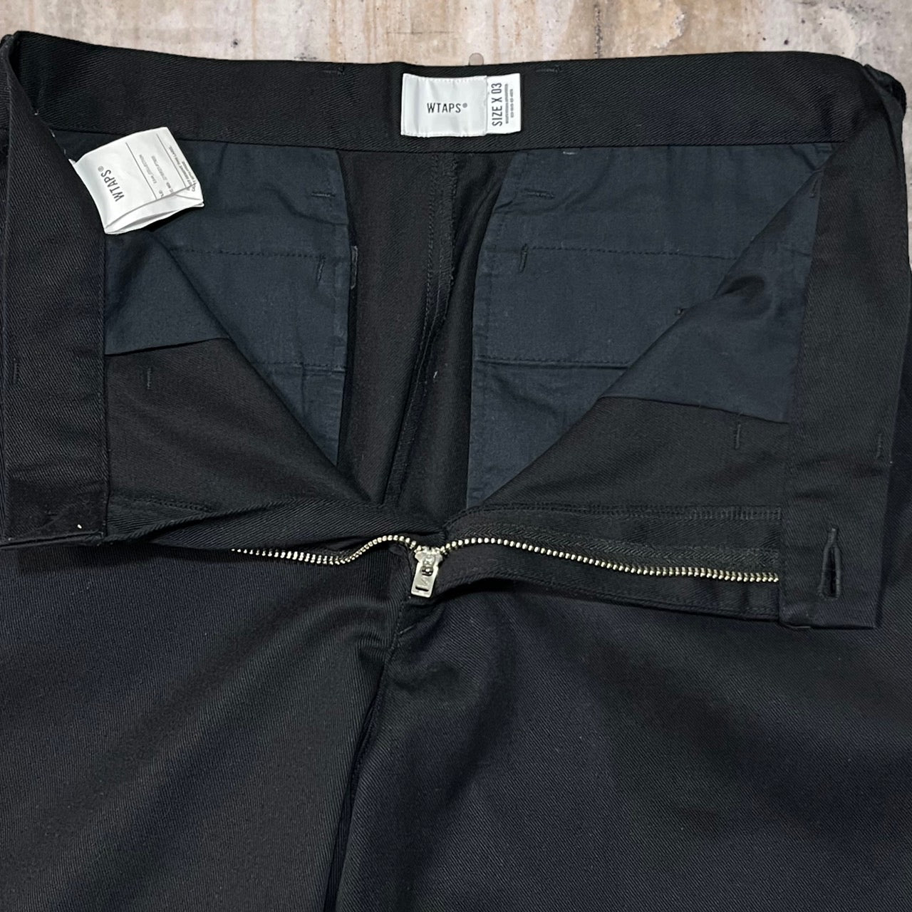 WTAPS(ダブルタップス) 22SS CREASE/TROUSER /COPO.TWILL/コットンツイルパンツ/チノパン 221BRDT-PTM05 X03(Lサイズ程度) ブラック