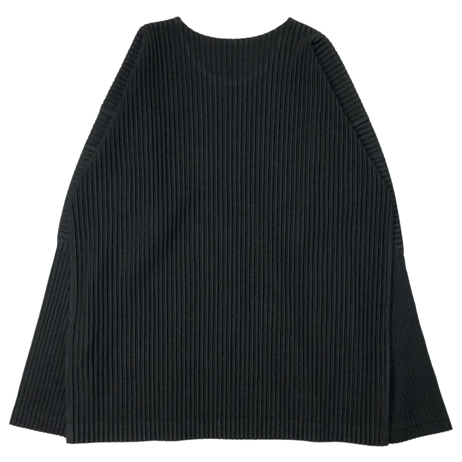 HOMME PLISSE ISSEY MIYAKE(オムプリッセイッセイミヤケ) BASIC long sleeve pleated cut and sew ベーシック ロングスリーブ プリーツ カットソー HP55JK021 SIZE 3(L) ブラック
