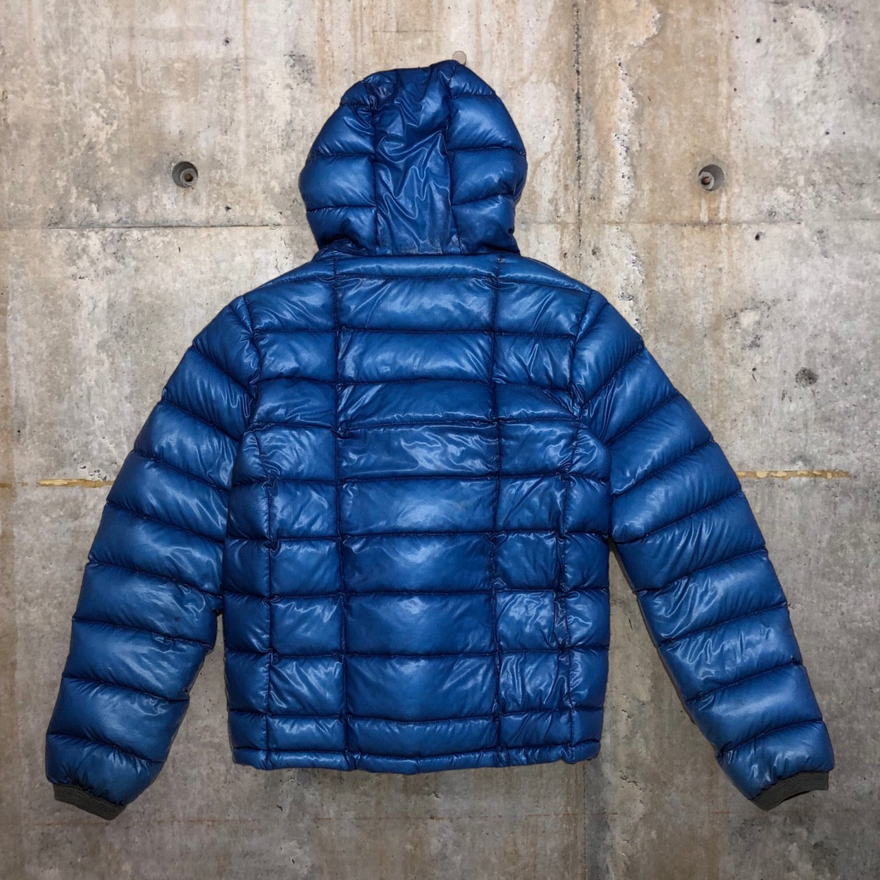 DOLCE&GABBANA(ドルチェ&ガッバーナドルガバ) スケルトンフーデットダウンジャケット G9T68G 46(Mサイズ程度) ブルー DOLCE&GABBANA SKI