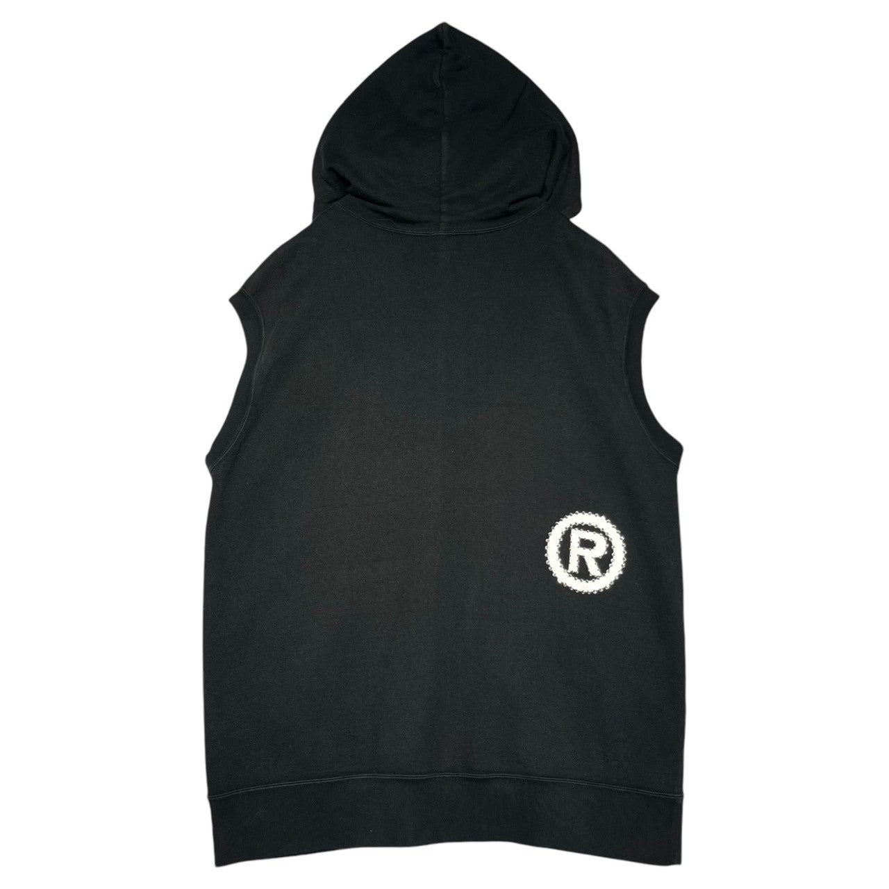 A BATHING APE(アベイシングエイプ) 00's zip hoodie vest SWAROVSKI ジップ フーディー ベスト スワロフスキー ノースリーブパーカー L ブラック