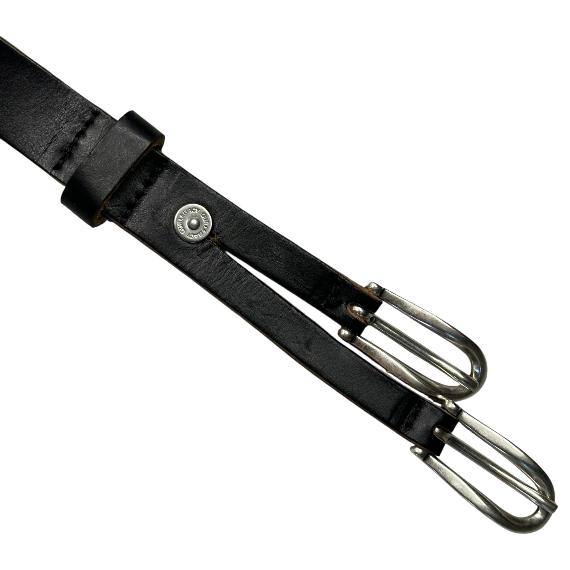 OUR LEGACY(アワーレガシー) TWIN TONGUE BELT ツイン タン ベルト 80 ブラック