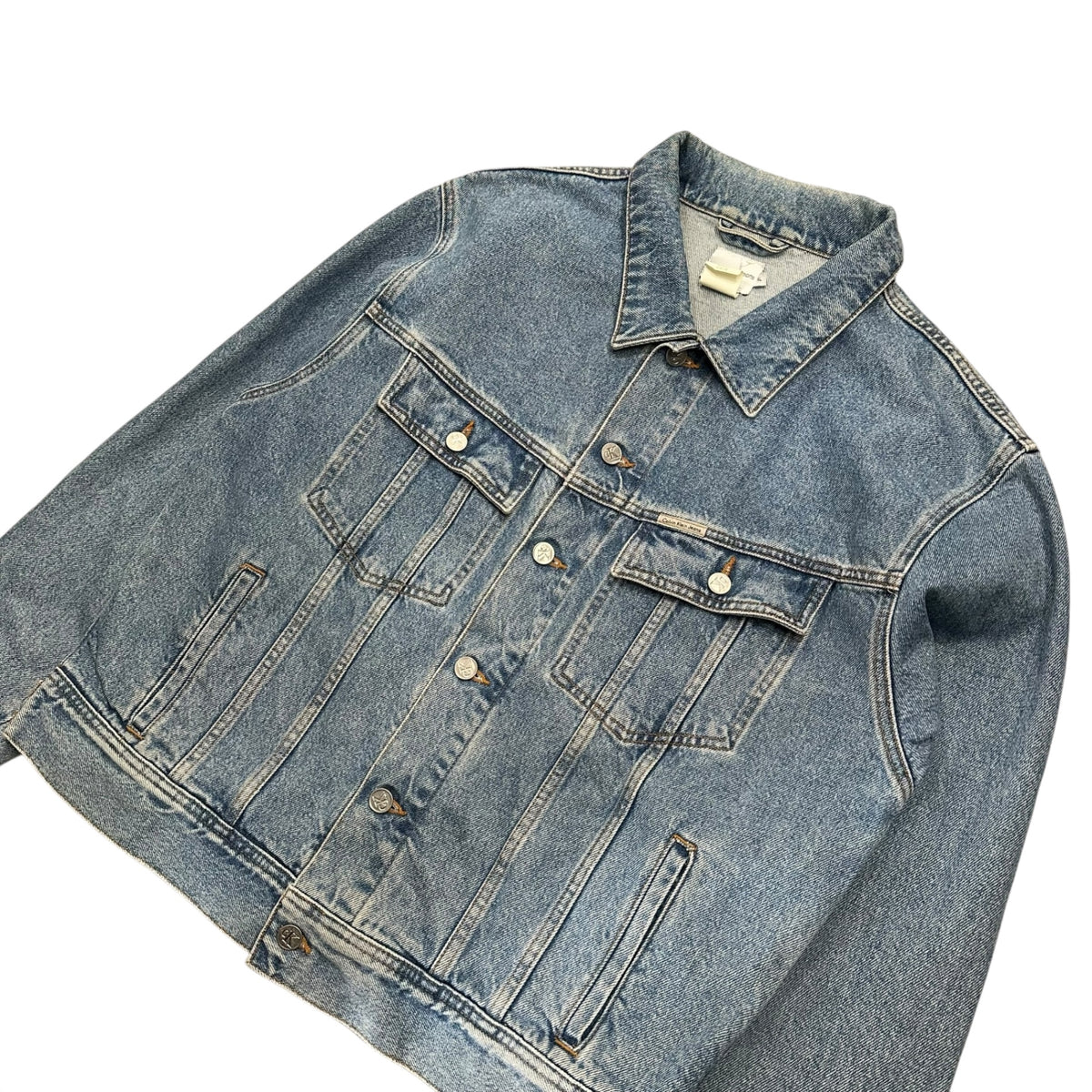 Calvin Klein Jeans(カルバンクラインジーンズ) Over Sized Denim Jacket オーバーサイズ デニム ジャケット XL ライトインディゴ