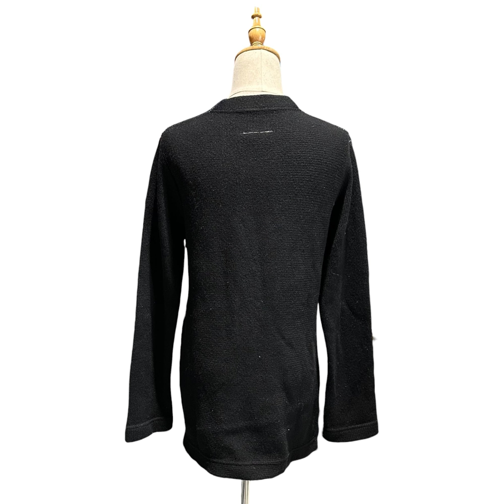 Maison Martin Margiela(メゾン マルタンマルジェラ) 90's ⑥ By Miss Deanna Zip Knit Cardigan ミスディアナ ジップ ニット カーディガン S LONG ブラック 90年代 本人期 アーカイブ 1997~1999年 6