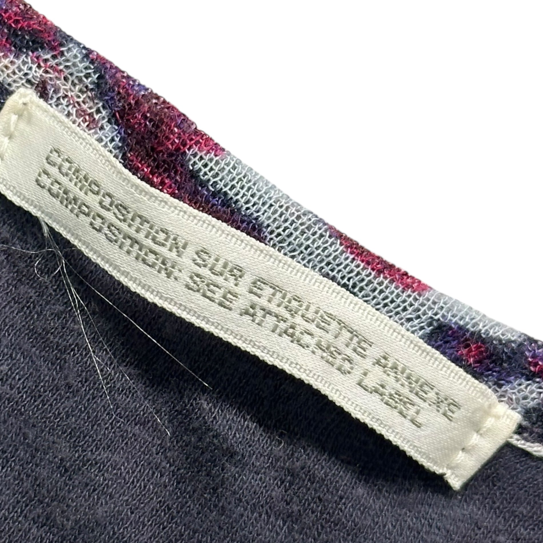 Y's(ワイズ) 00's Flower Crew Neck Cardigan フラワー クルーネック カーディガン YD-T12-861 3 レッド×パープル