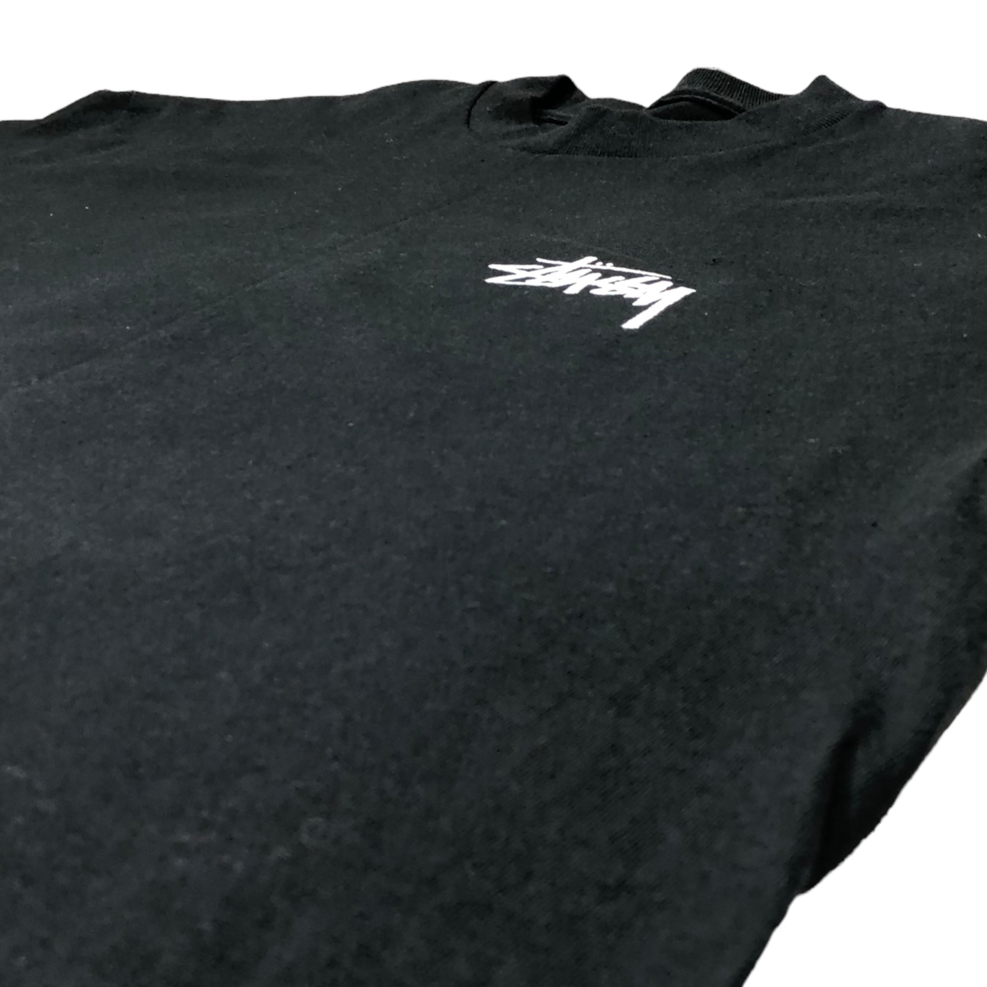 STUSSY(ステューシー) 90's~00's augustus statue Tシャツ アウグストゥス像 ローマ 紺タグ SIZE M ブラック×ホワイト×レッド 90~00年代 OLD STUSSY