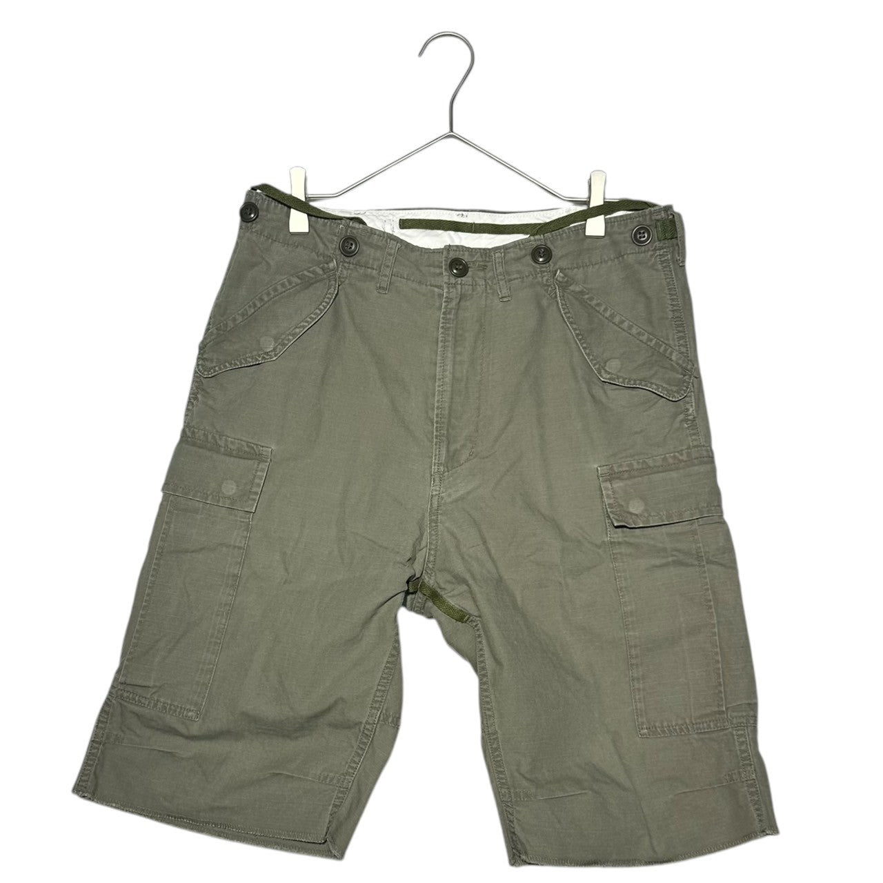 VISVIM(ビズビム/ヴィズヴィム) Ripstop cargo shorts リップストップ カーゴ ショーツ M カーキ ハーフ ショート パンツ