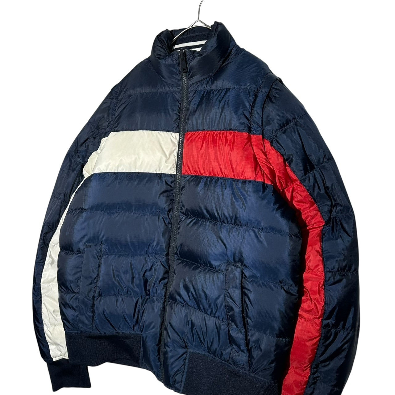 TOMMY HILFIGER(トミーヒルフィガー) Reversible Down Jacket リバーシブル ダウン ジャケット 0215905 S ネイビー×ホワイト
