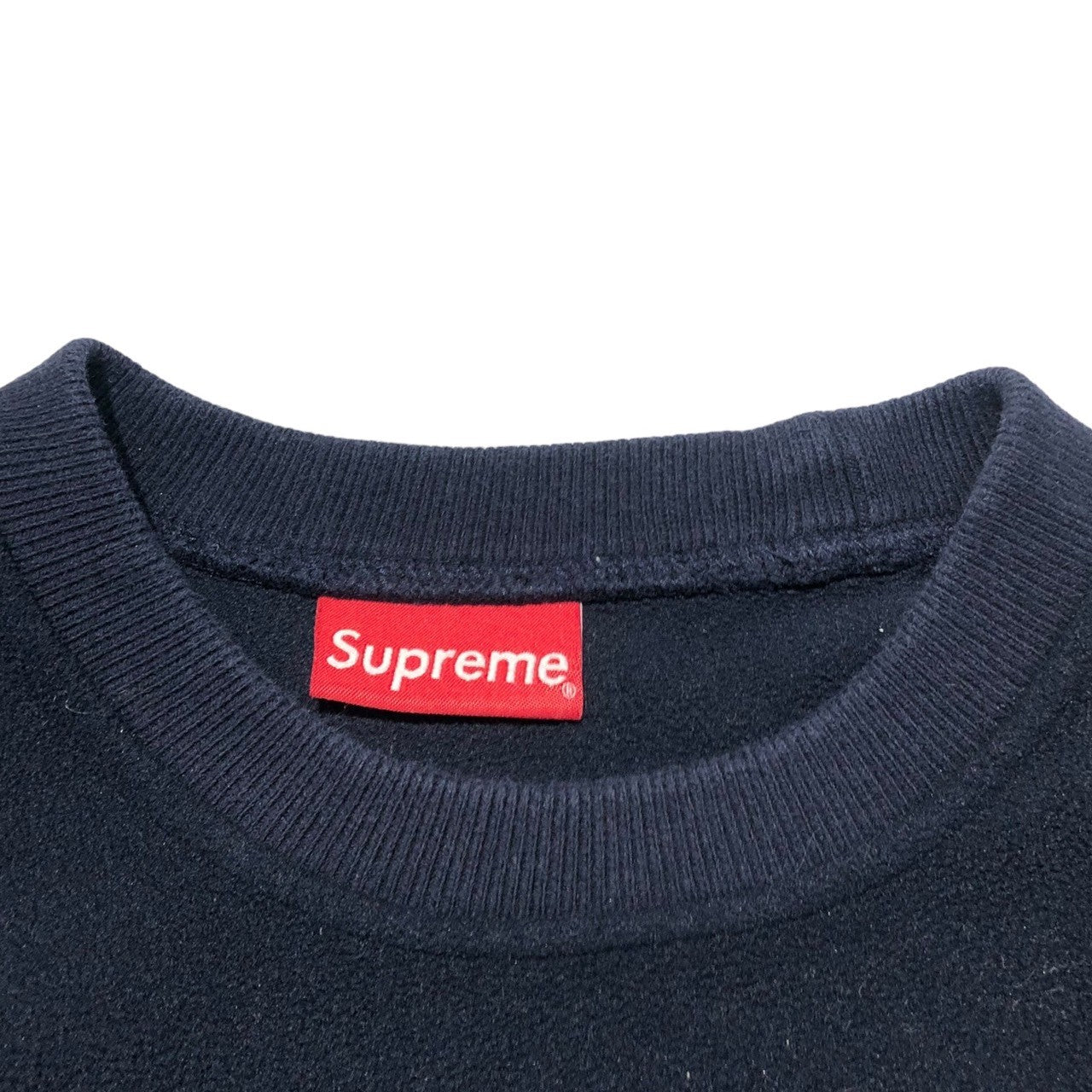 SUPREME(シュプリーム) 18AW Polartec Small Box Crewneck Sweatshirt ポーラテック スモールボックスロゴ クルーネック スウェット M ネイビー