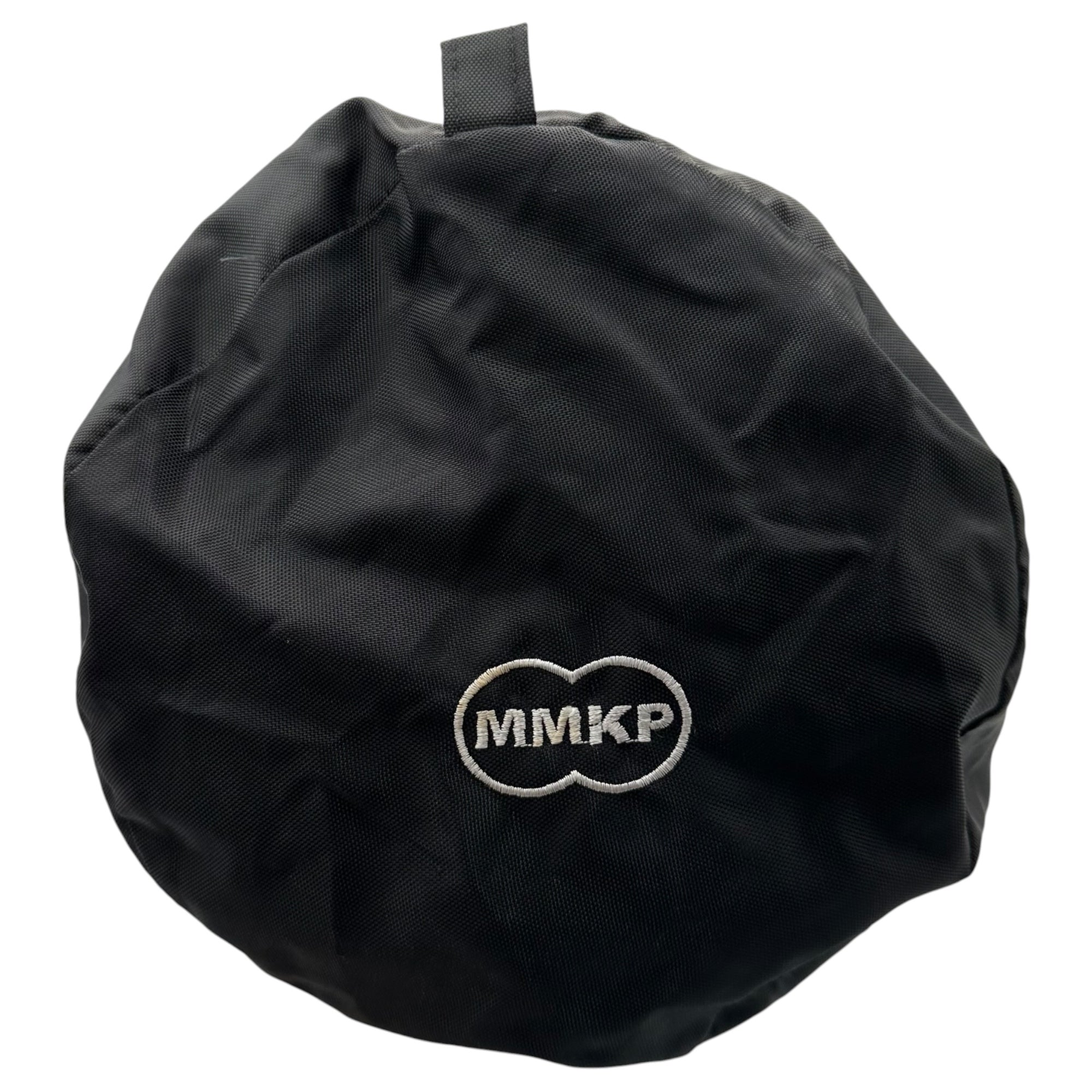 M&M(エム&エム) Logo embroidered barrel bag ロゴ 刺繍 ドラム バッグ ブラック アメリカンアパレル ボディ