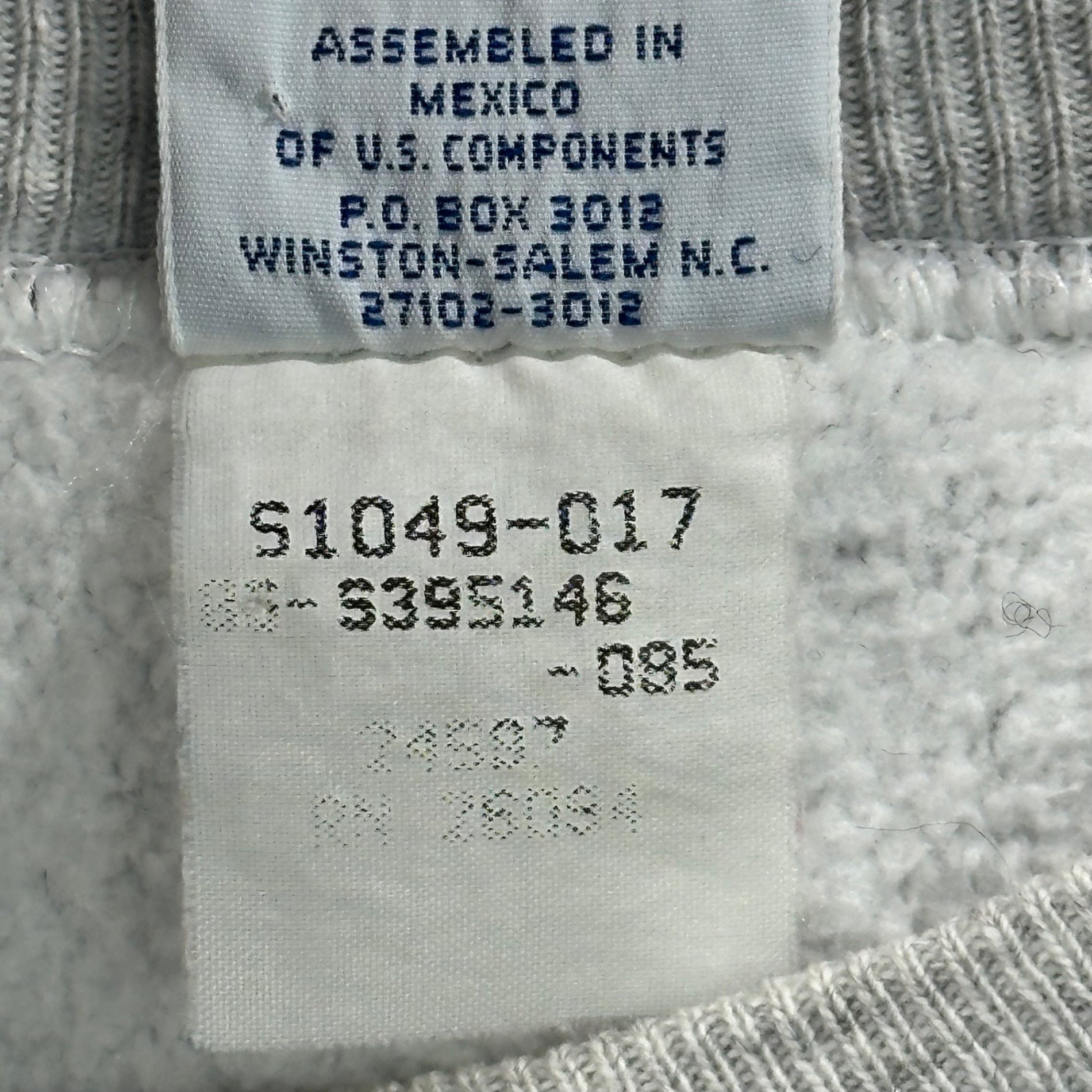 Champion(チャンピオン) 90's ”penn state university” Reverse Weave SWEATSHIRT ペンシルベニア州立大学 リバースウィーブ P プリント スウェット M ライトグレー 90年代 ヴィンテージ 染み込み