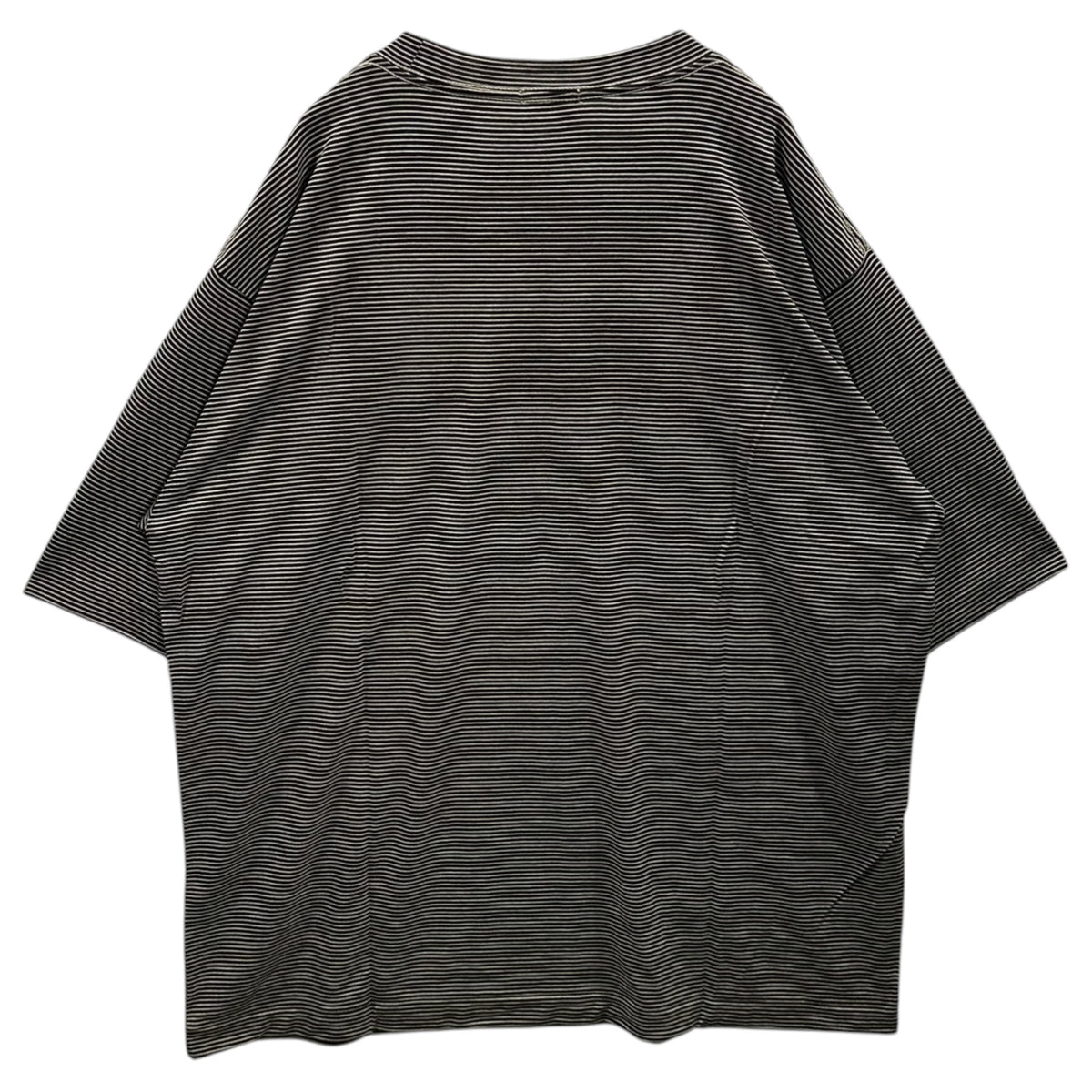 COMOLI(コモリ) 2024SS summer wool S/S T-shirt サマーウール 半袖 Tシャツ Z01-05023 2 ボーダー