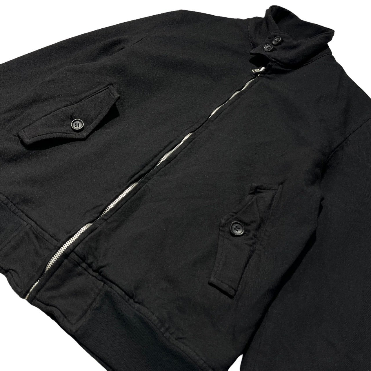 COMME des GARCONS HOMME(コムデギャルソンオム) 09AW Product Dyed Poly Fleece Swing Top 製品染め ポリ縮絨 スイングトップ ブルゾン ジャケット HD-J110 S ブラック AD2009