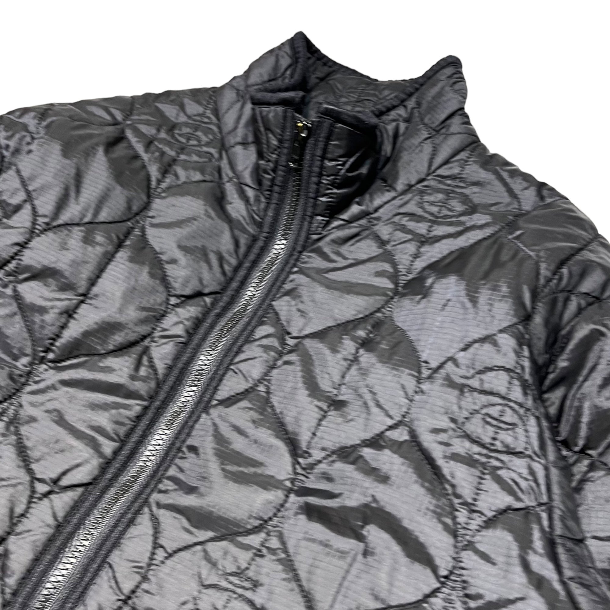 A BATHING APE(アベイシングエイプ) 00's monkey quilted jacket モンキー キルティング ジャケット L ブラック