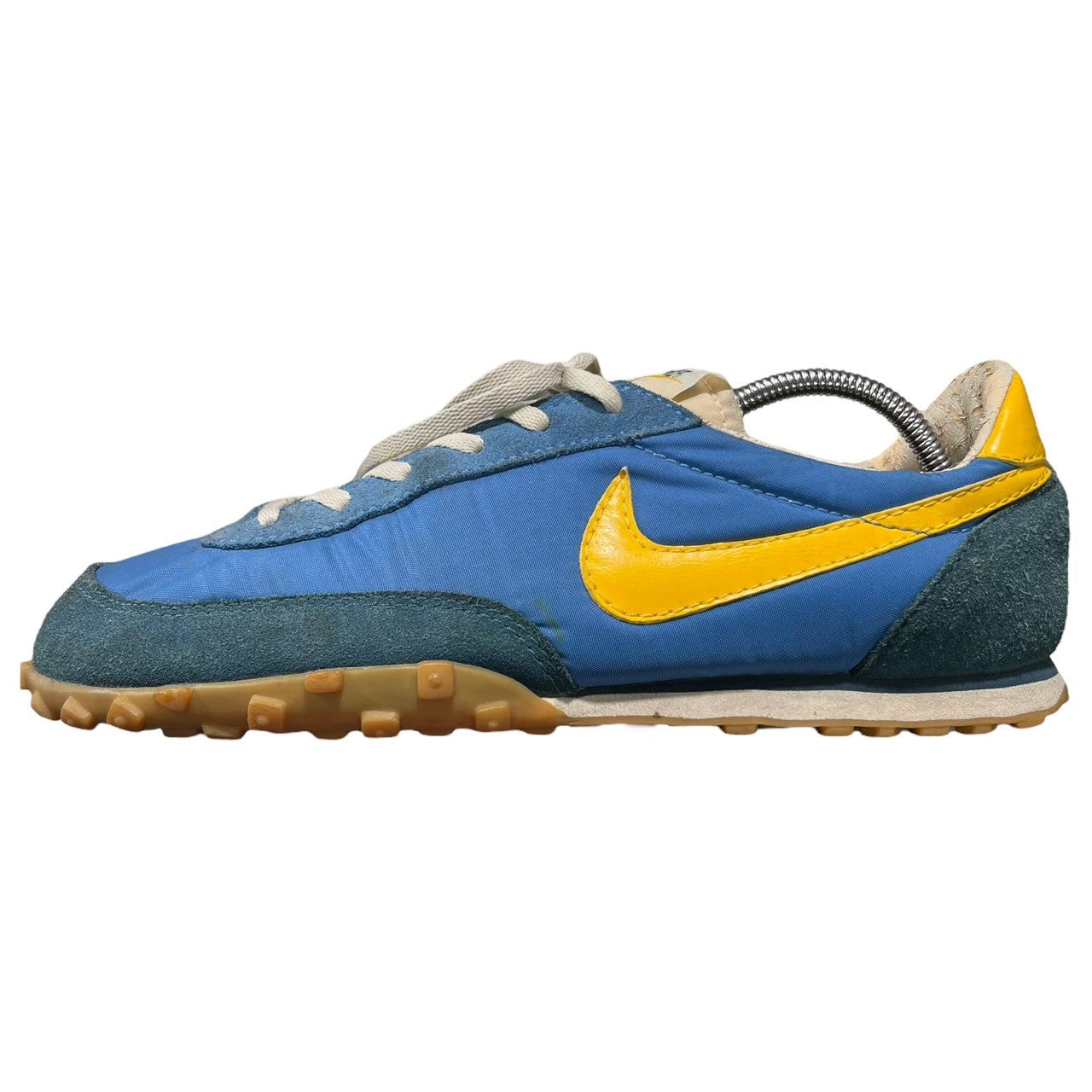 JUNYA WATANABE CdG MAN × NIKE(ジュンヤワタナベコムデギャルソンマン × ナイキ) 02's WAFFLE RACER ワッフルレーサー 306695-471 27cm ブルー×イエロー ローカット スニーカー 2002年 ヴィンテージ 00’s