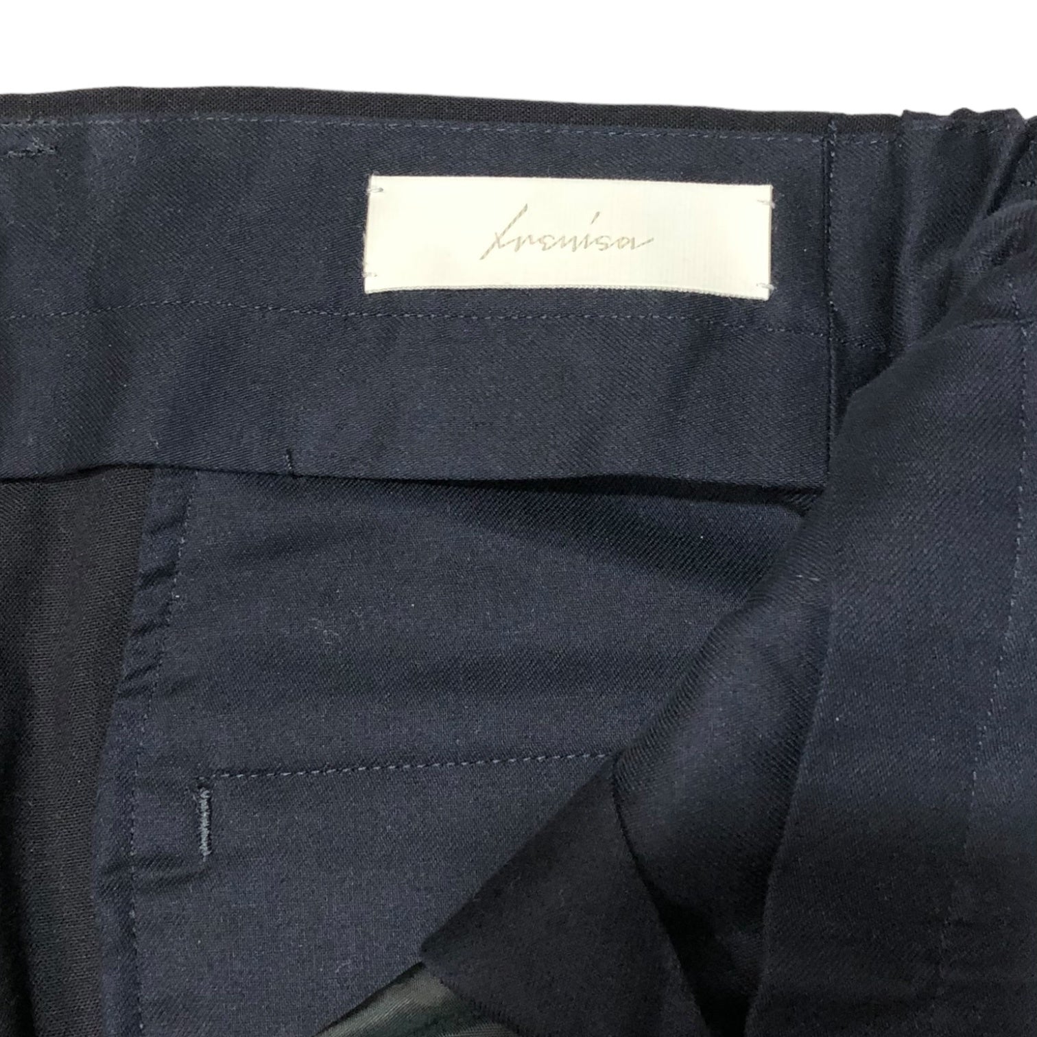 IRENISA(イレニサ) 23SS 2 TUCK WIDE PANTS 2タック ワイドパンツ スラックス IH-23SS-P018-MT SIZE 2(M) ダークネイビー