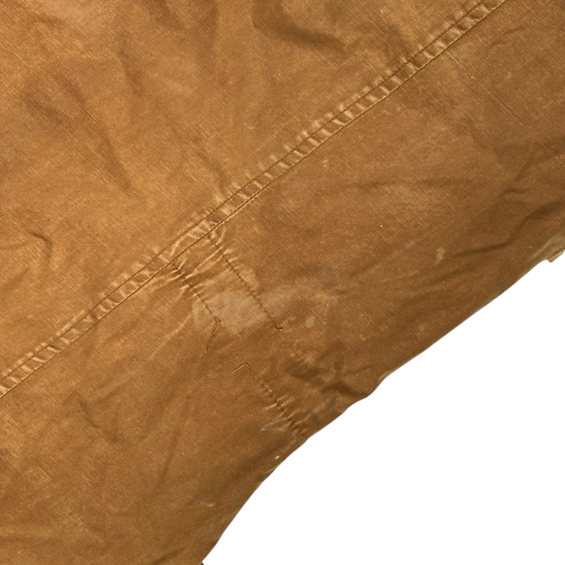 VINTAGE(ヴィンテージ) 60's ”scovill-conmatic USA Zip” Oiled Work Jacket オイルド ワーク ジャケット 表記無(SM程度) ブラウン 推定60年代