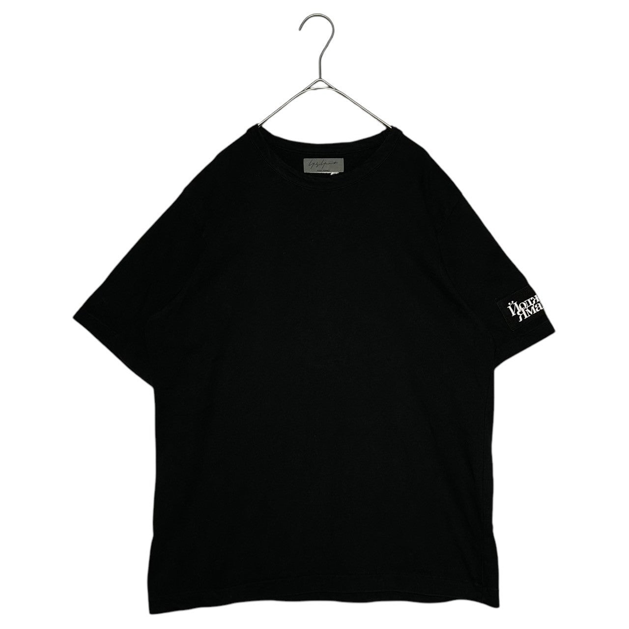 YOHJI YAMAMOTO POUR HOMME(ヨウジヤマモトプールオム) Sleeve Patch Crew Neck T-Shirt 袖 パッチ クルーネック Tシャツ M ブラック