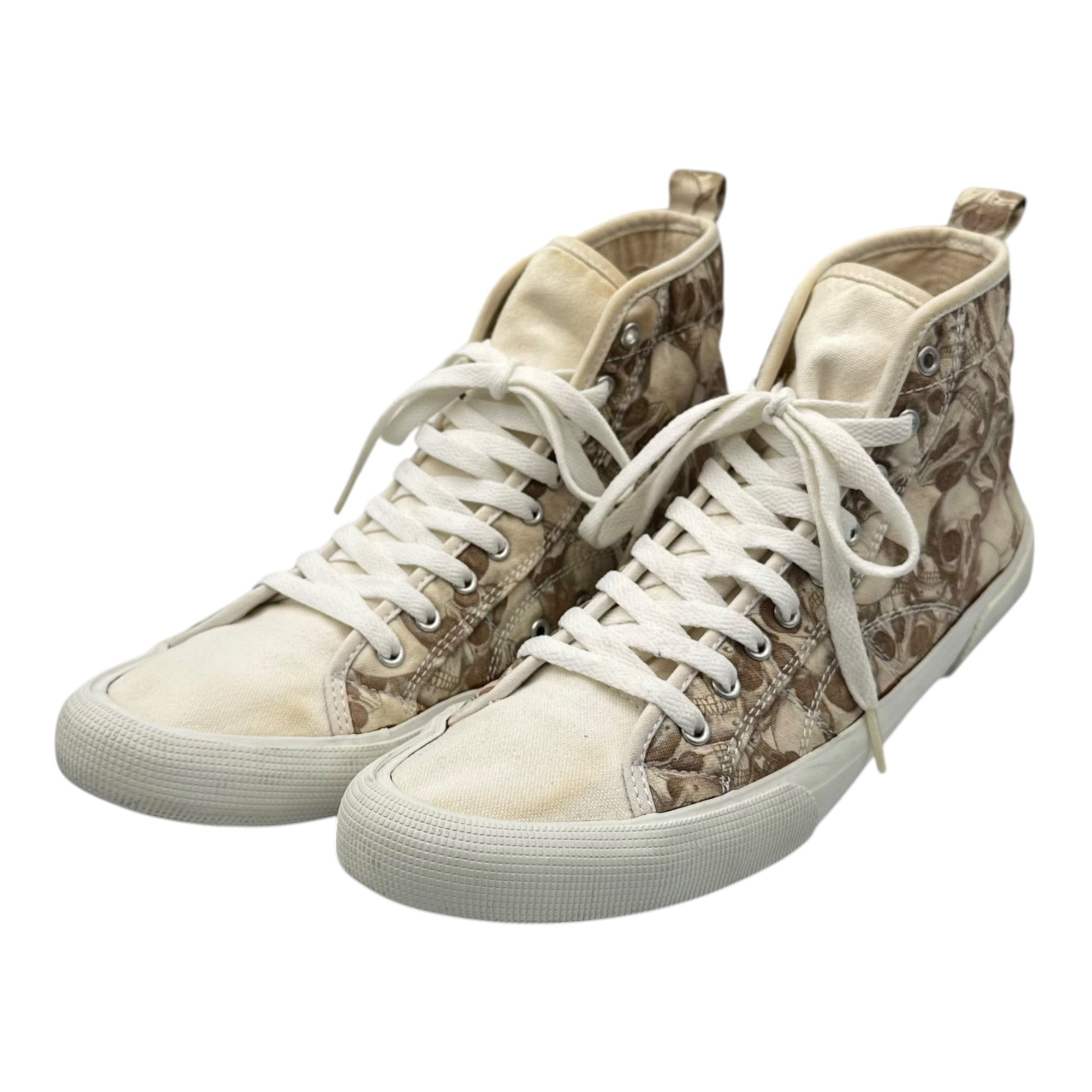 UNDERCOVER(アンダーカバー) 05SS But Beautiful II Skull High-Top Sneakers バットビューティフル スカル ハイカット スニーカー 5S667-M XL(28.0cm~28.5cm程度) アイボリー 00’s アーカイブ