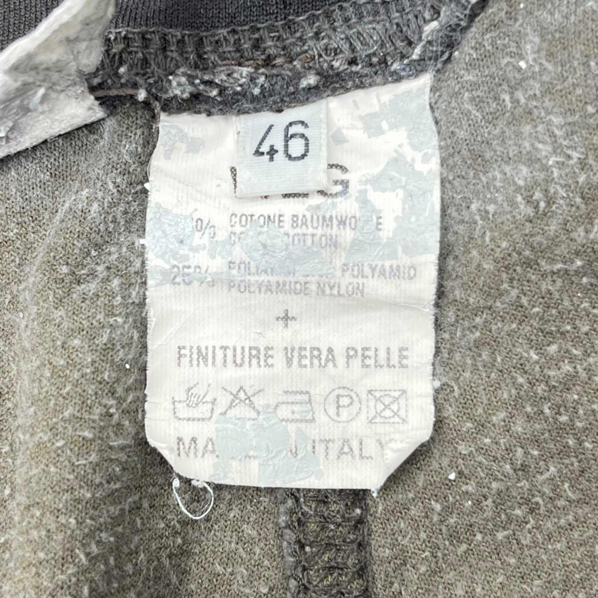 WLG by GIORGIO BRATO(ジョルジオブラッド) 00's Velor leather pocket sweatpants ベロア レザー ポケット スウェット パンツ 46(M程度) ブラウン Y2K