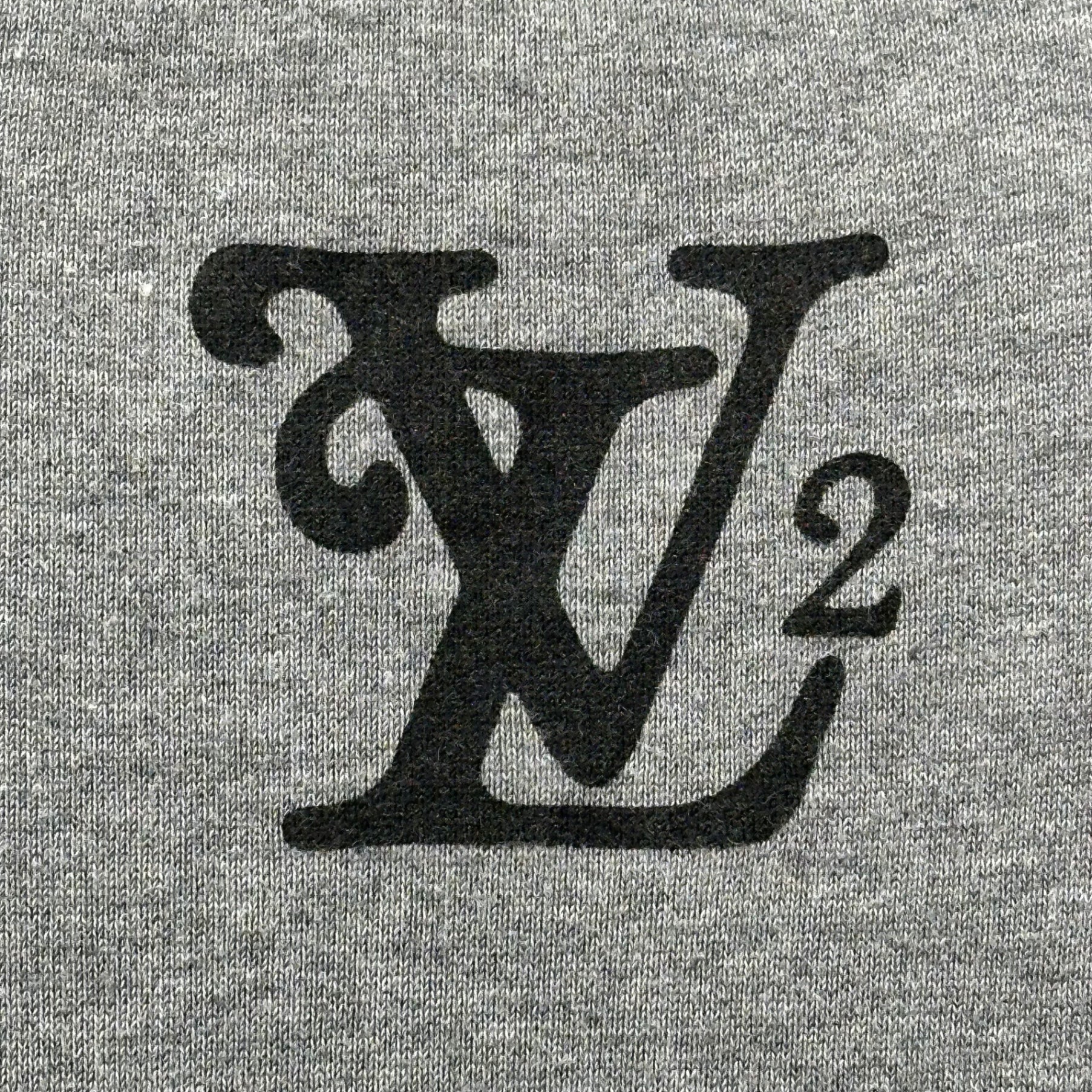 LOUIS VUITTON × NIGO(ルイヴィトン × ニゴー) 20AW Printed Crew Neck Sweatshirt プリント クルーネック スウェット VCCM09 XL グレー×ブラック コラボアイテム