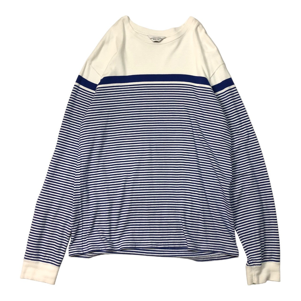 UNUSED(アンユーズド) border cut and sew/ボーダーカットソー US1904 SIZE 1(S) ホワイト×ブルー