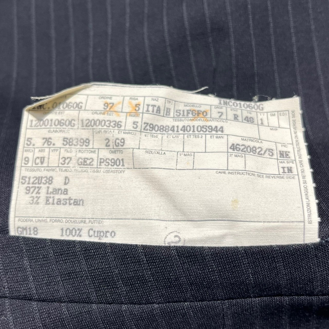 GUCCI(グッチ) 90's ~00's By TOM FORD striped dress gilet トムフォード期 ストライプ ジレ 46(M程度) ネイビー 90年代~ スーツ ベスト