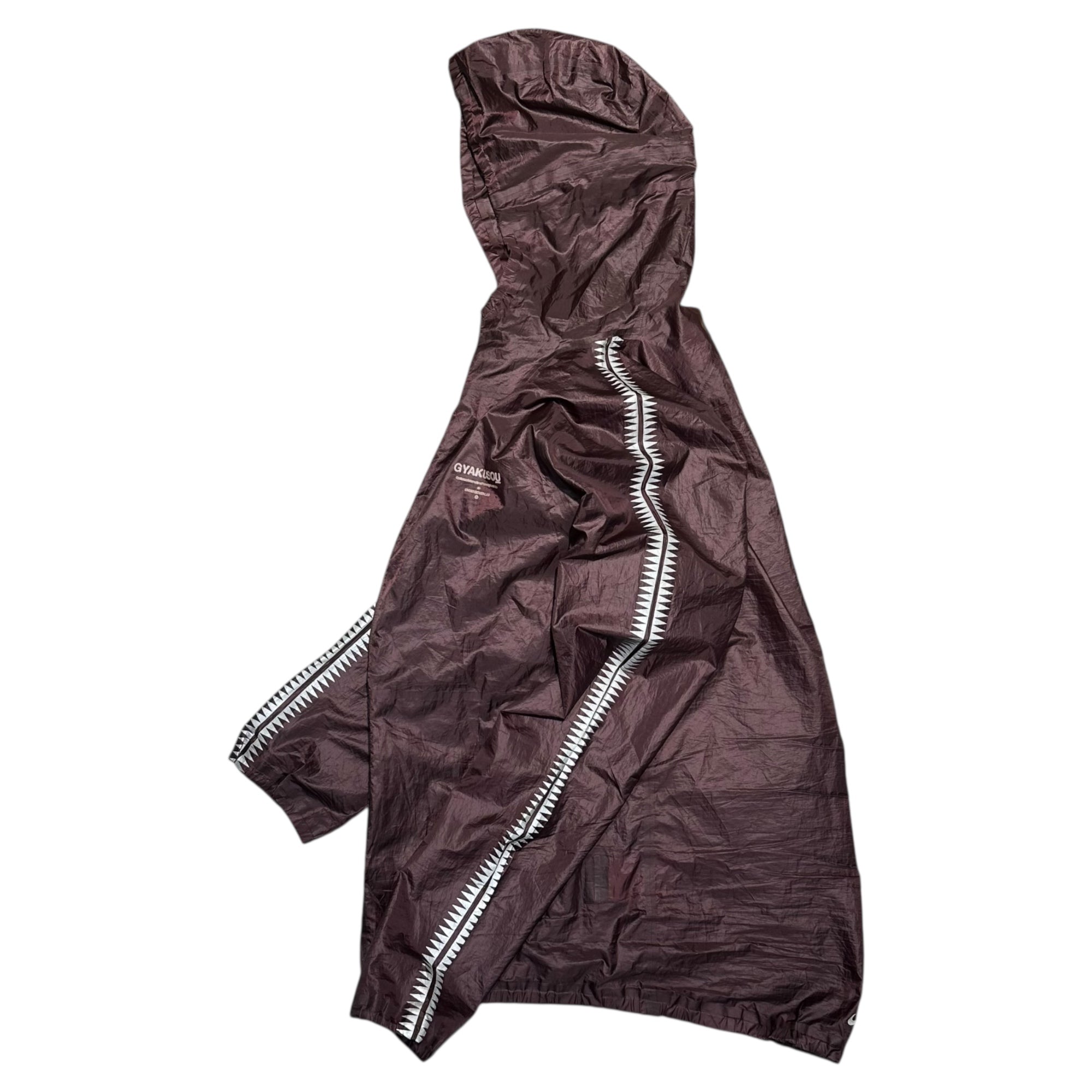 GYAKUSOU(ギャクソウ) GIZ Print Running Jacket ギズ プリント ランニング ジャケット 842782-210 M ボルドー