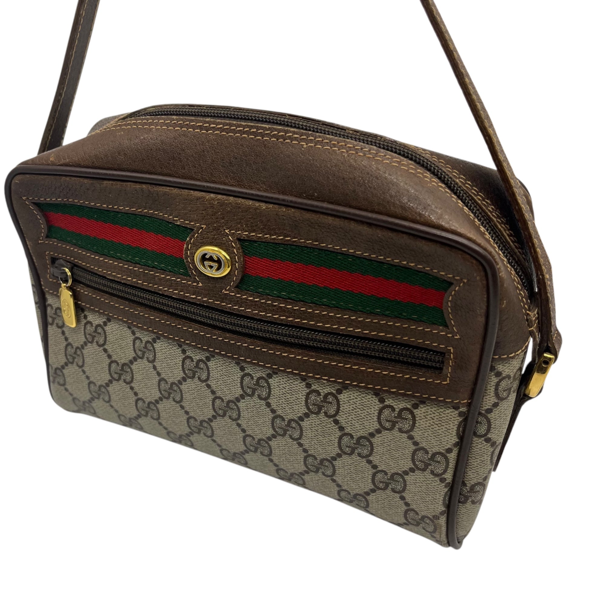 GUCCI(グッチ) GG canvas sherry line shoulder bag GGキャンバス シェリーライン ショルダーバッグ 56.02.087 ベージュ