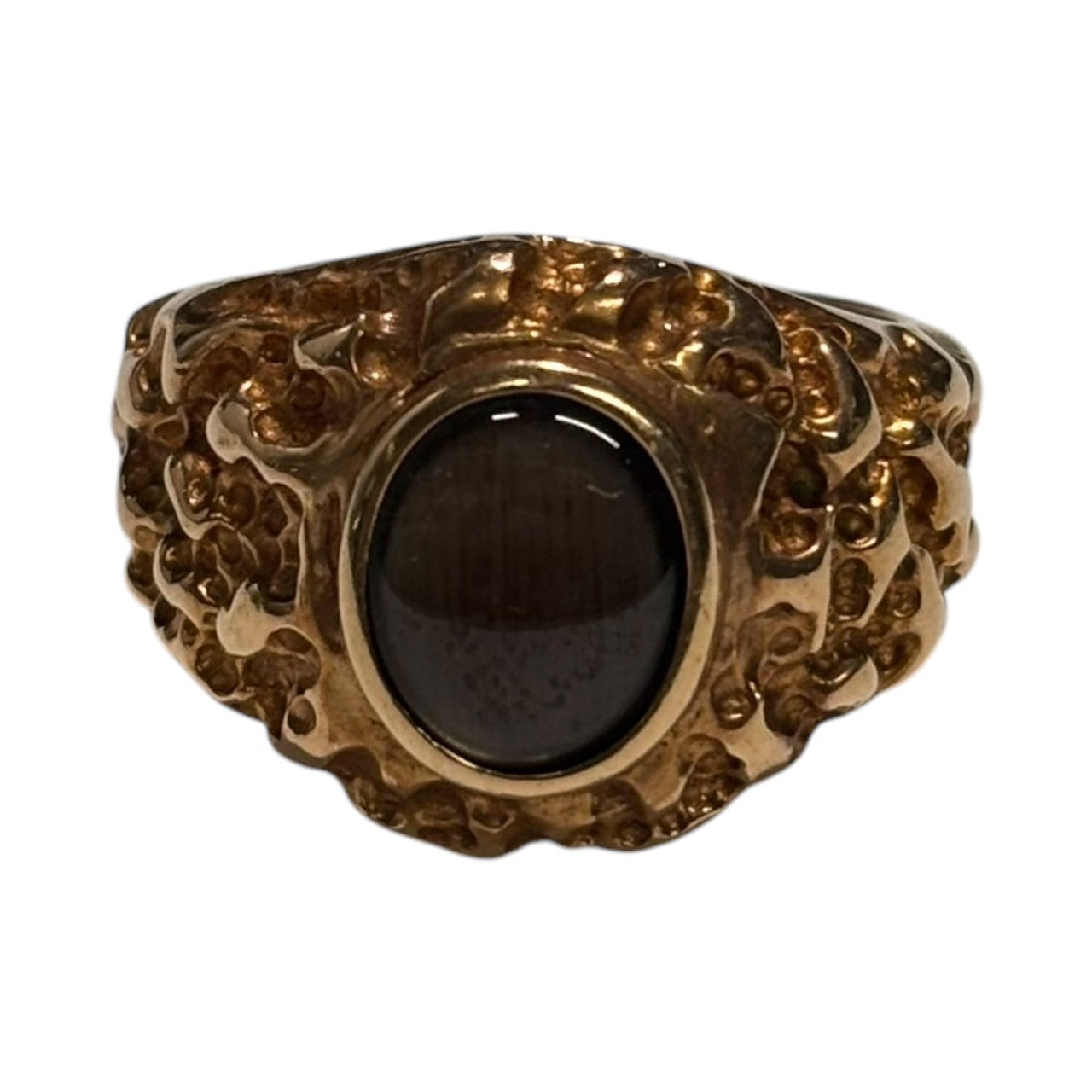 VINTAGE(ヴィンテージ) 90's 14K Nugget Ring ナゲット リング 17号 ゴールド VN刻印 90年代 指輪 カレッジ 重さ:11.5g