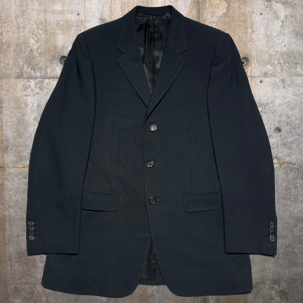 PRADA(プラダ) 90's 3ピースセットアップジャケット 48(Lサイズ程度) ブラック