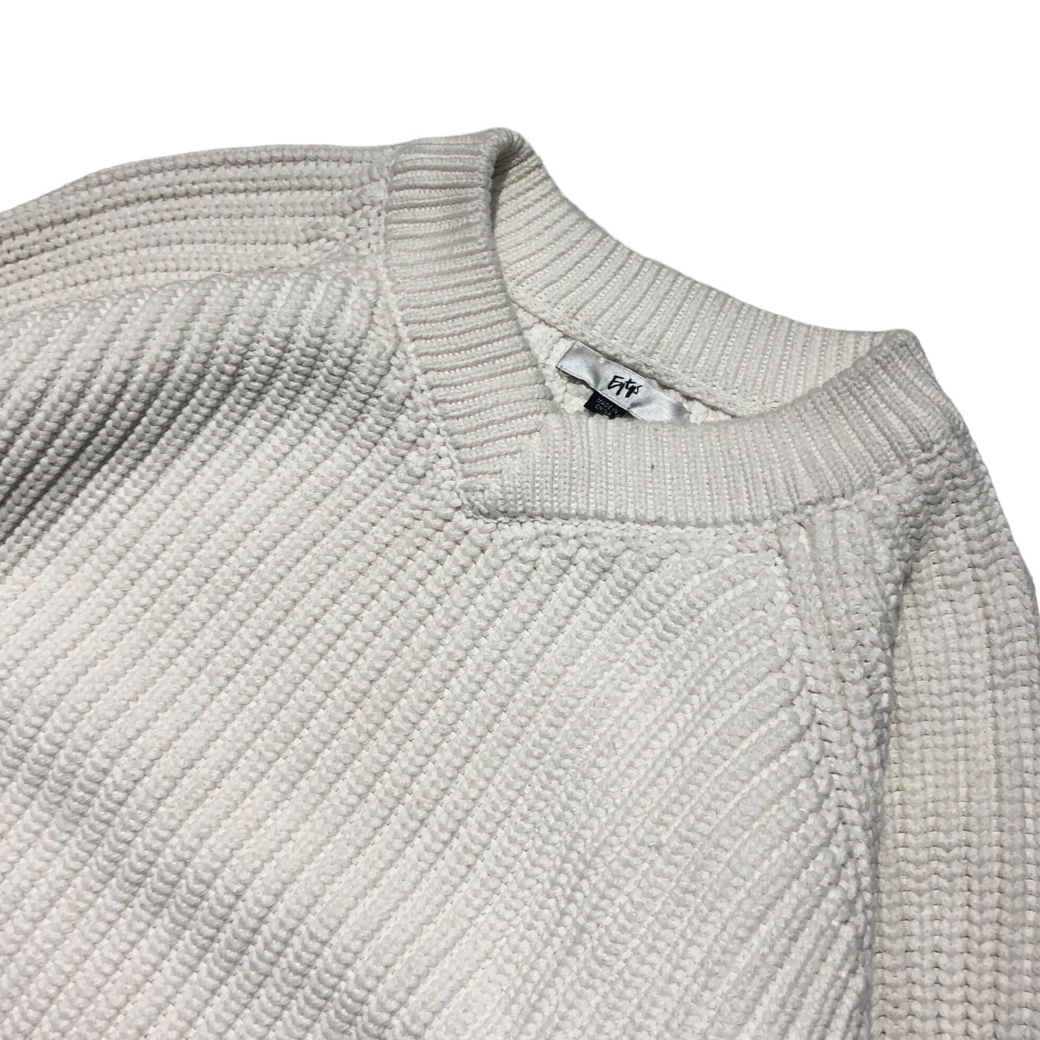 EYTYS(エイティーズ) Kore Sweater Vネック ドッキング ニット MEN L ホワイト セーター