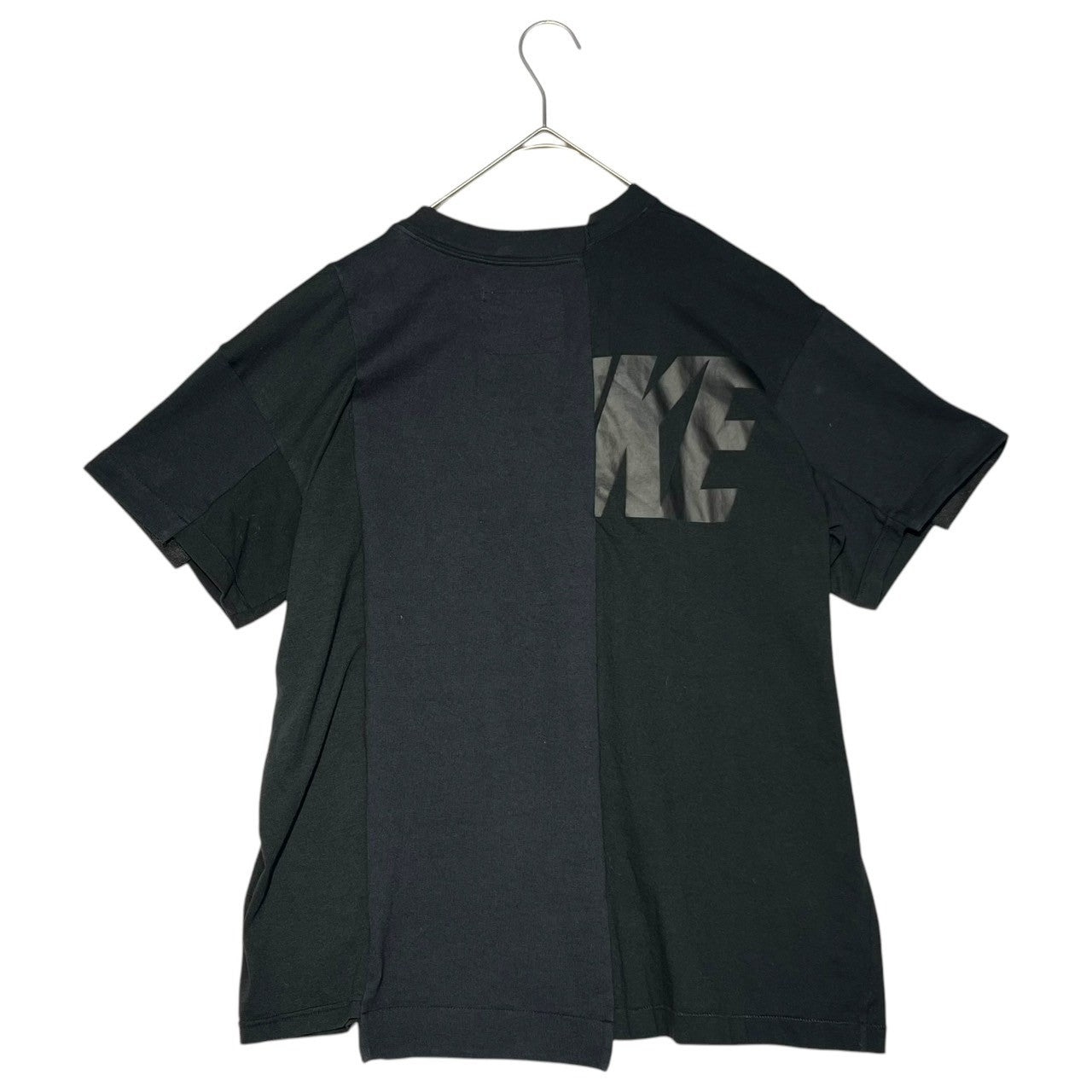 sacai×NIKE(サカイ×ナイキ) 19AW W Nrg Ga Tee 再構築 半袖 Tシャツ CD6311-010 M ブラック×ネイビー コラボ