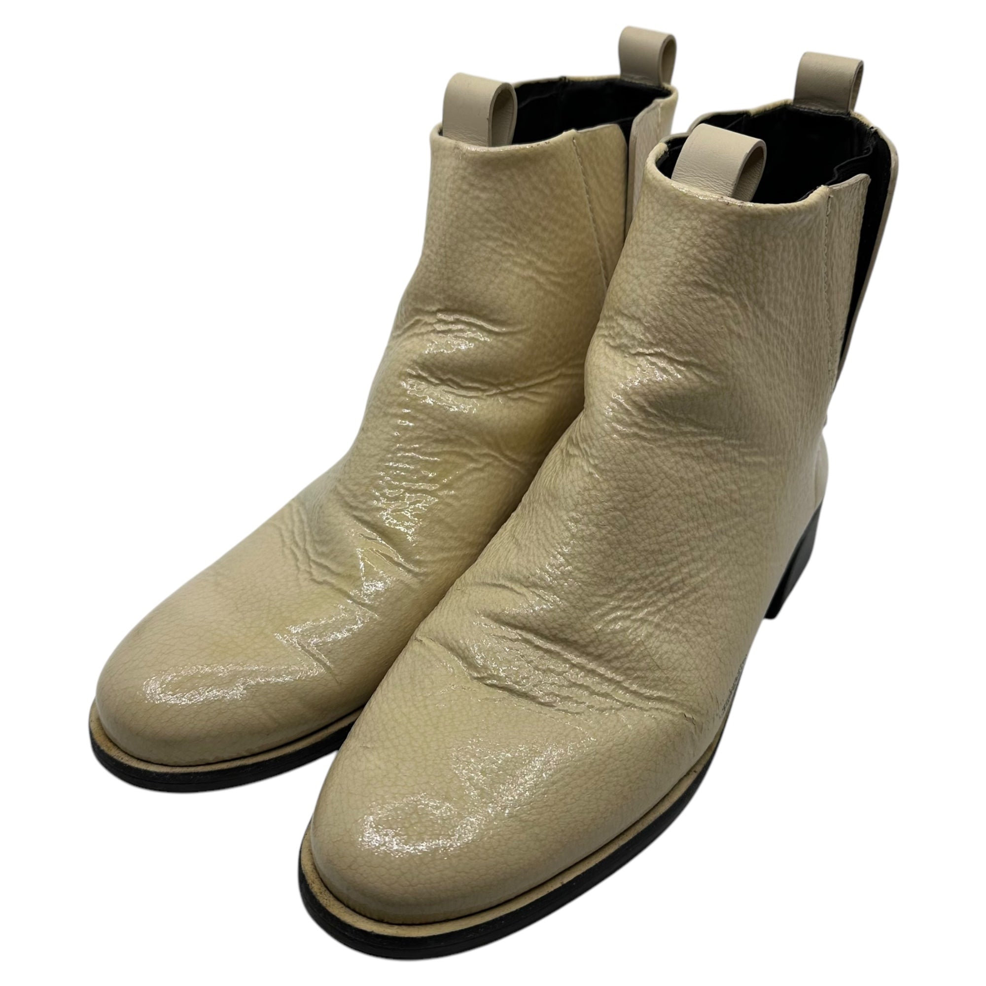 MERCEDES CASTILLO(メルセデス カスティロ) side gore leather boots サイドゴア レザー ブーツ 41(25.5cm程度) アイボリー