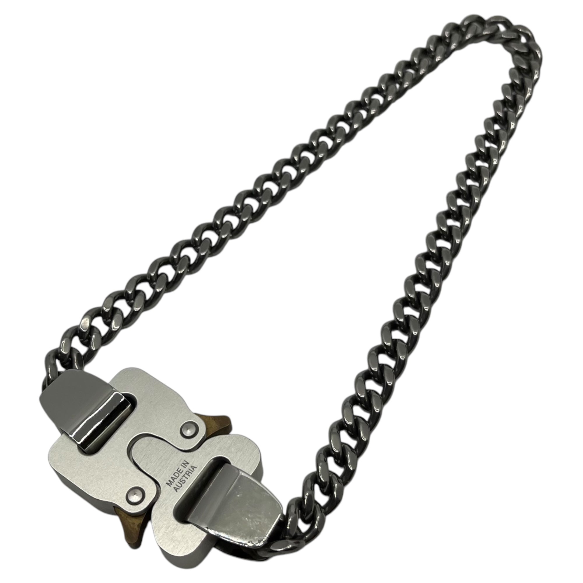 1017 ALYX 9SM(アリクス) Roller coaster buckle chain necklace ローラー コースター バックル チェーン ネックレス AAUJW213OT01 S シルバー GRY0002 コブラ アクセサリー 箱付