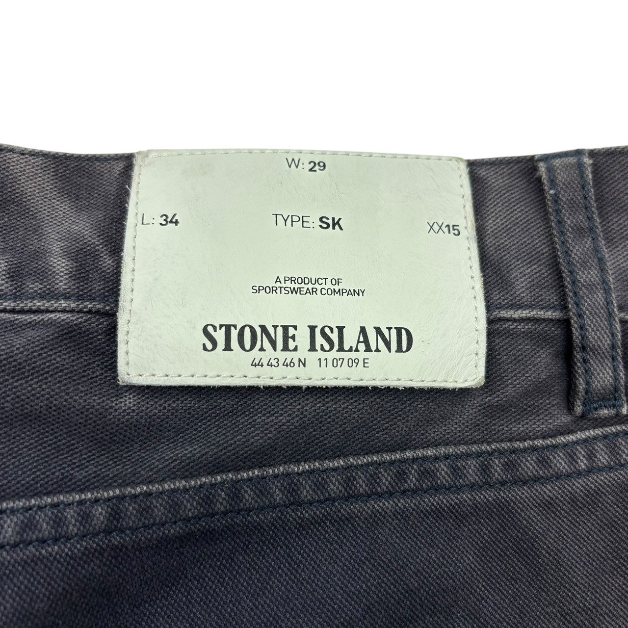 STONE ISLAND(ストーンアイランド) 14AW Hip Patch Slim Skinny Pants ヒップ パッチ スリム スキニー パンツ 6115J2Z14 W29 ネイビー