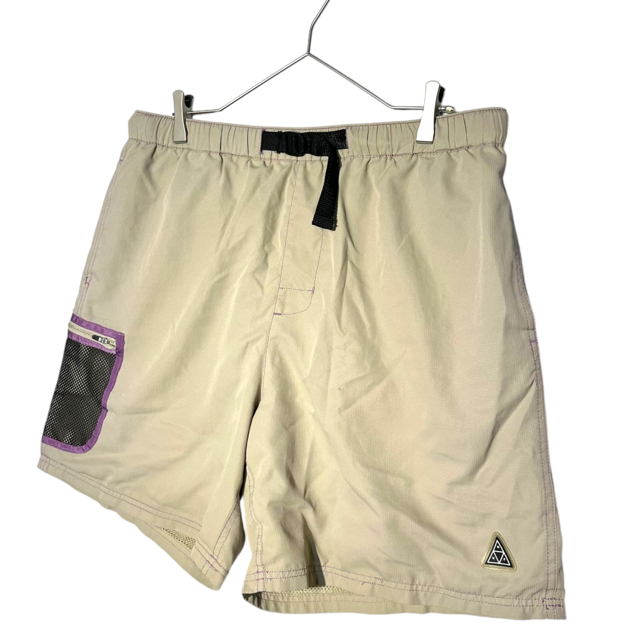 HUF(ハフ) Mesh Pocket Swim Shorts Half Pants メッシュ ポケット スイム ショーツ ハーフパンツ M ベージュ