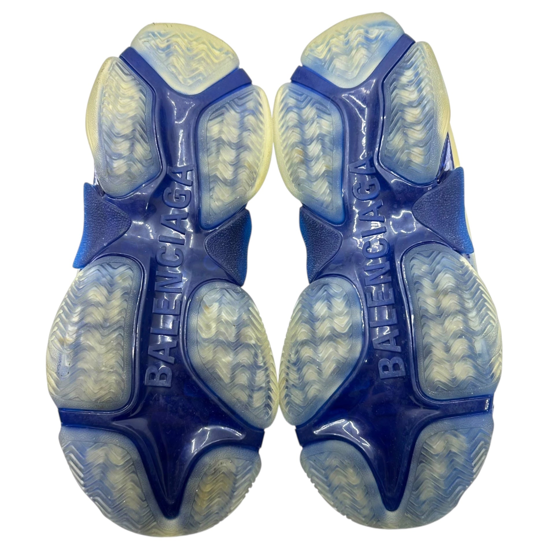 BALENCIAGA(バレンシアガ) Triple S トリプルS 544351 39(26cm) ホワイト×ブルー 厚底 ダッド ボリューム スニーカー