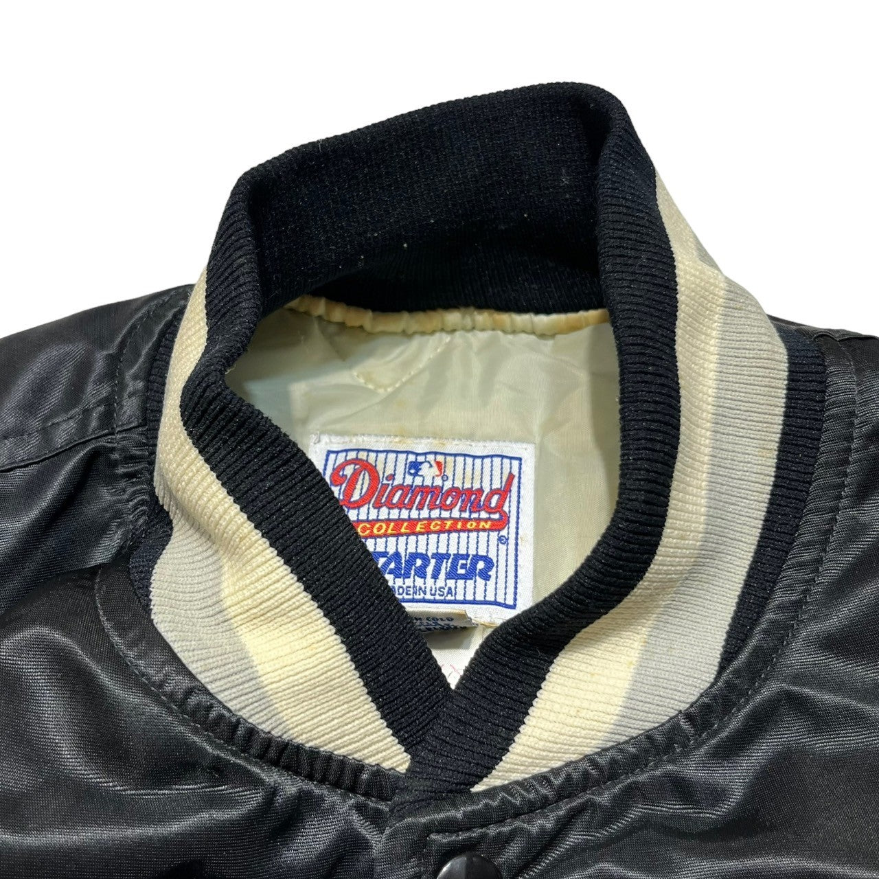 STARTER(スターター) white sox stadium jacket ホワイトソックス スタジャン L ブラック×ホワイト