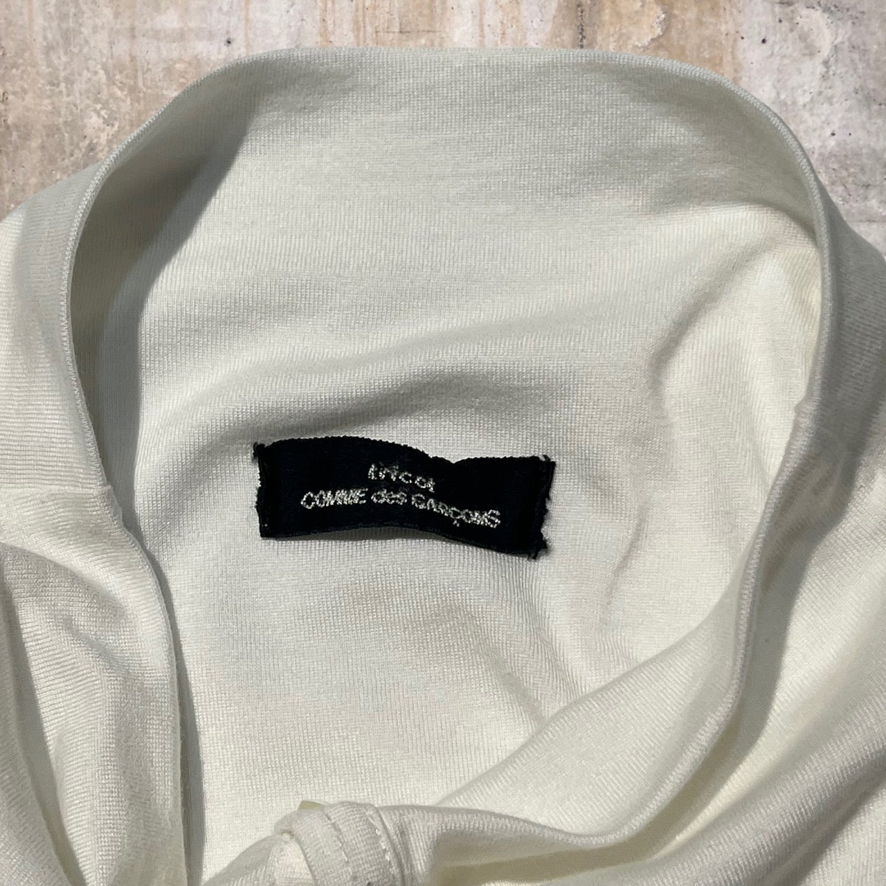 tricot COMME des GARCONS(トリココムデギャルソン) S/Sオールドレイヤードカットソー TT 020040 表記なし(FREE) ホワイト AD2001