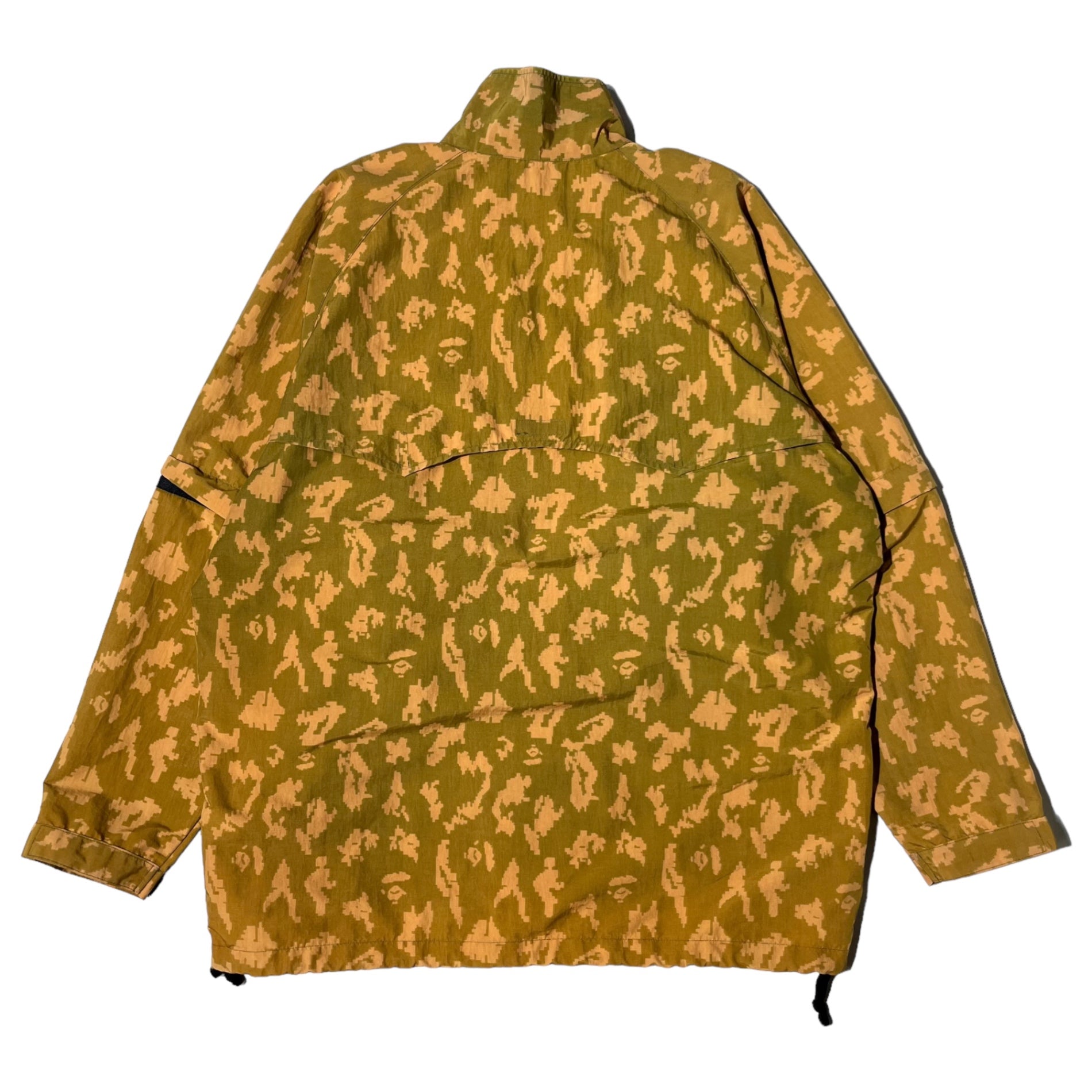 A BATHING APE(アベイシングエイプ) 00's 2WAY digital camo nylon jacket デジタル カモ ナイロン ジャケット L カーキ Y2K